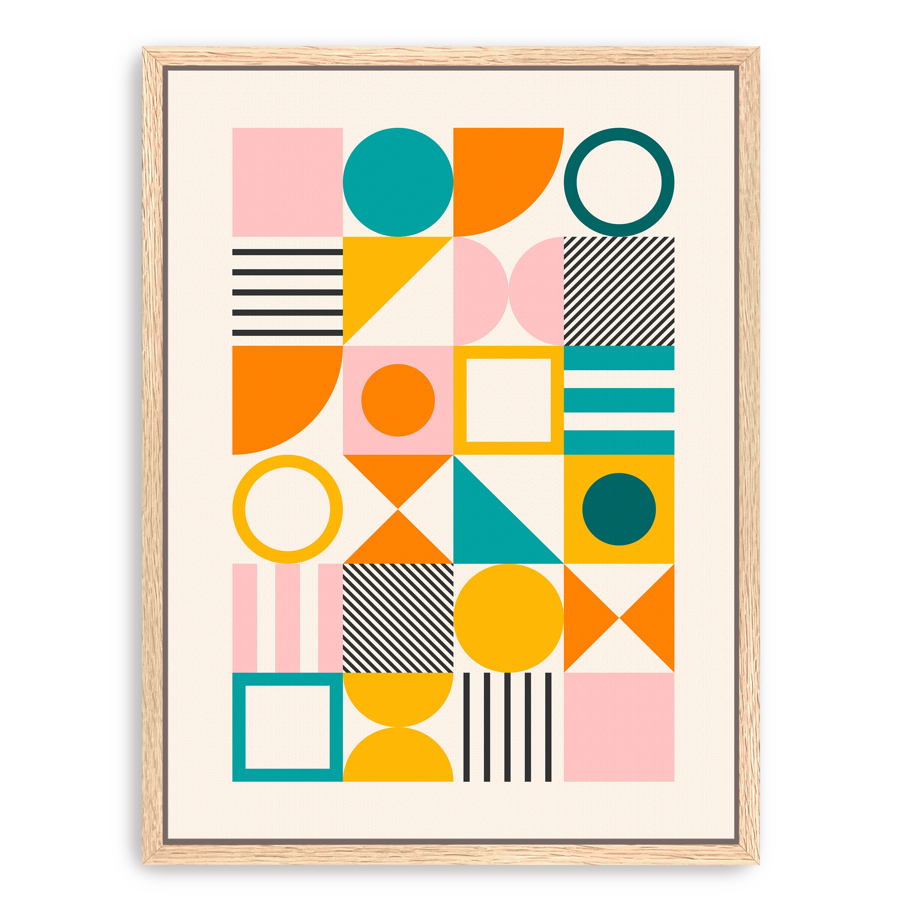 Spring Bauhaus Bold Canvas Giclee
