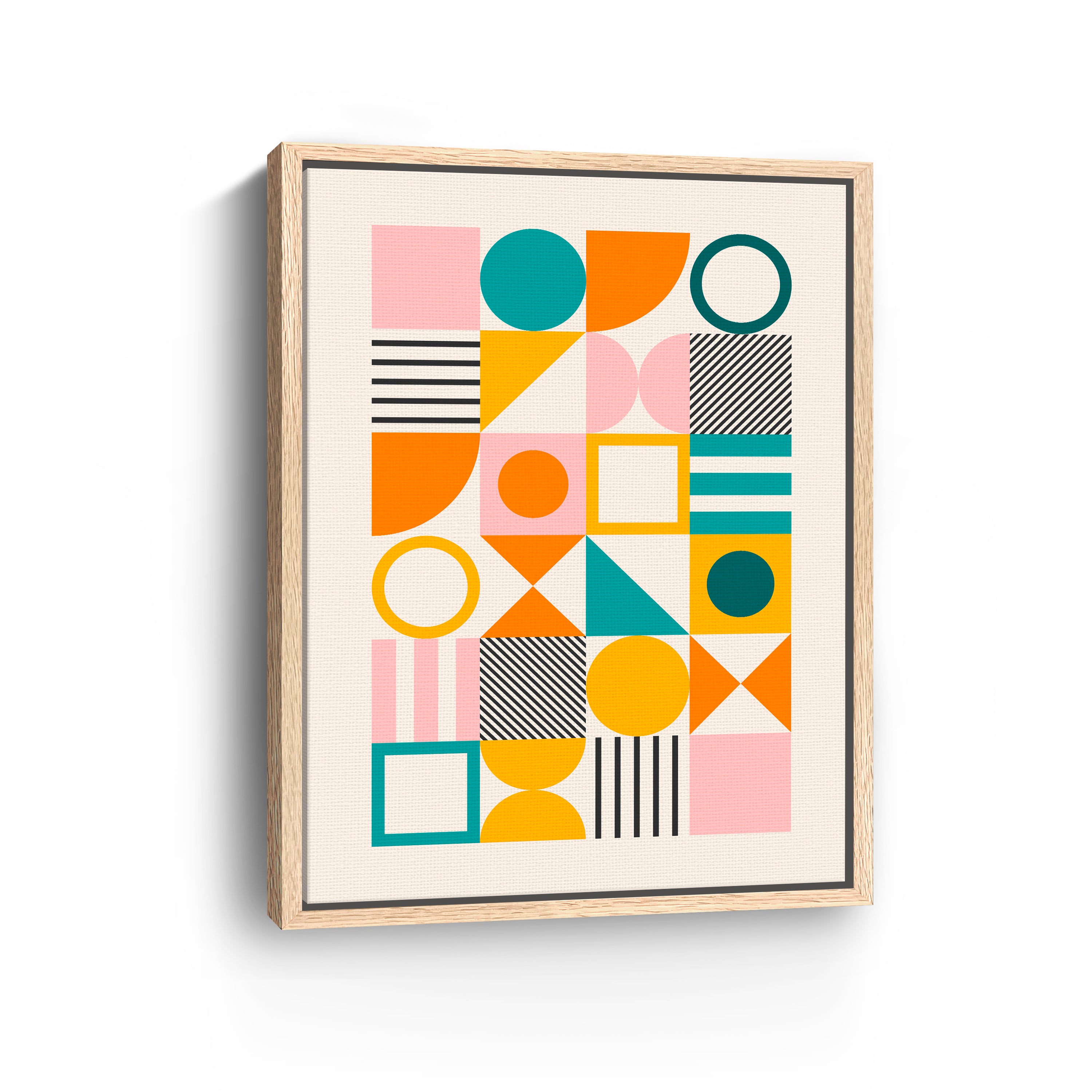 Spring Bauhaus Bold Canvas Giclee