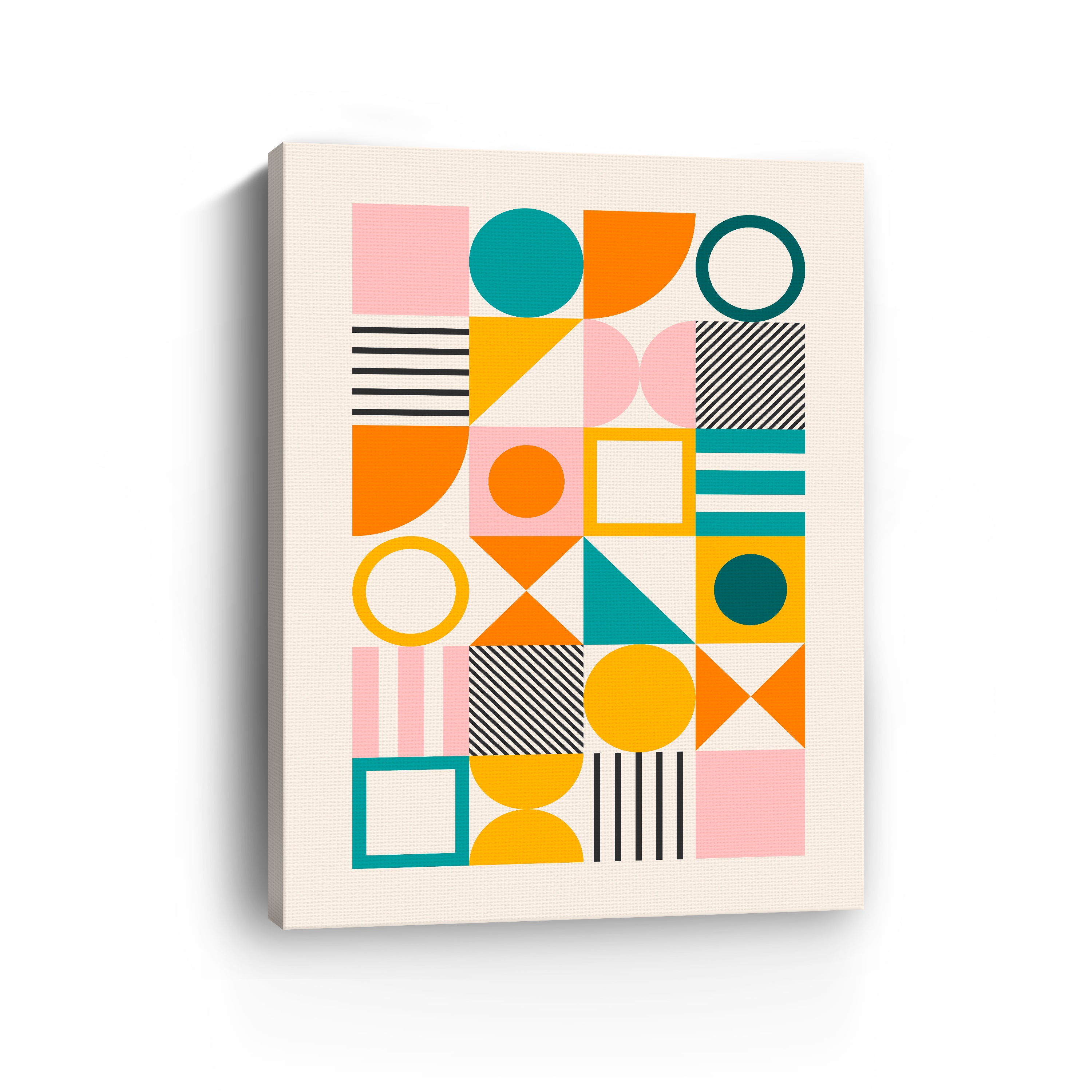 Spring Bauhaus Bold Canvas Giclee
