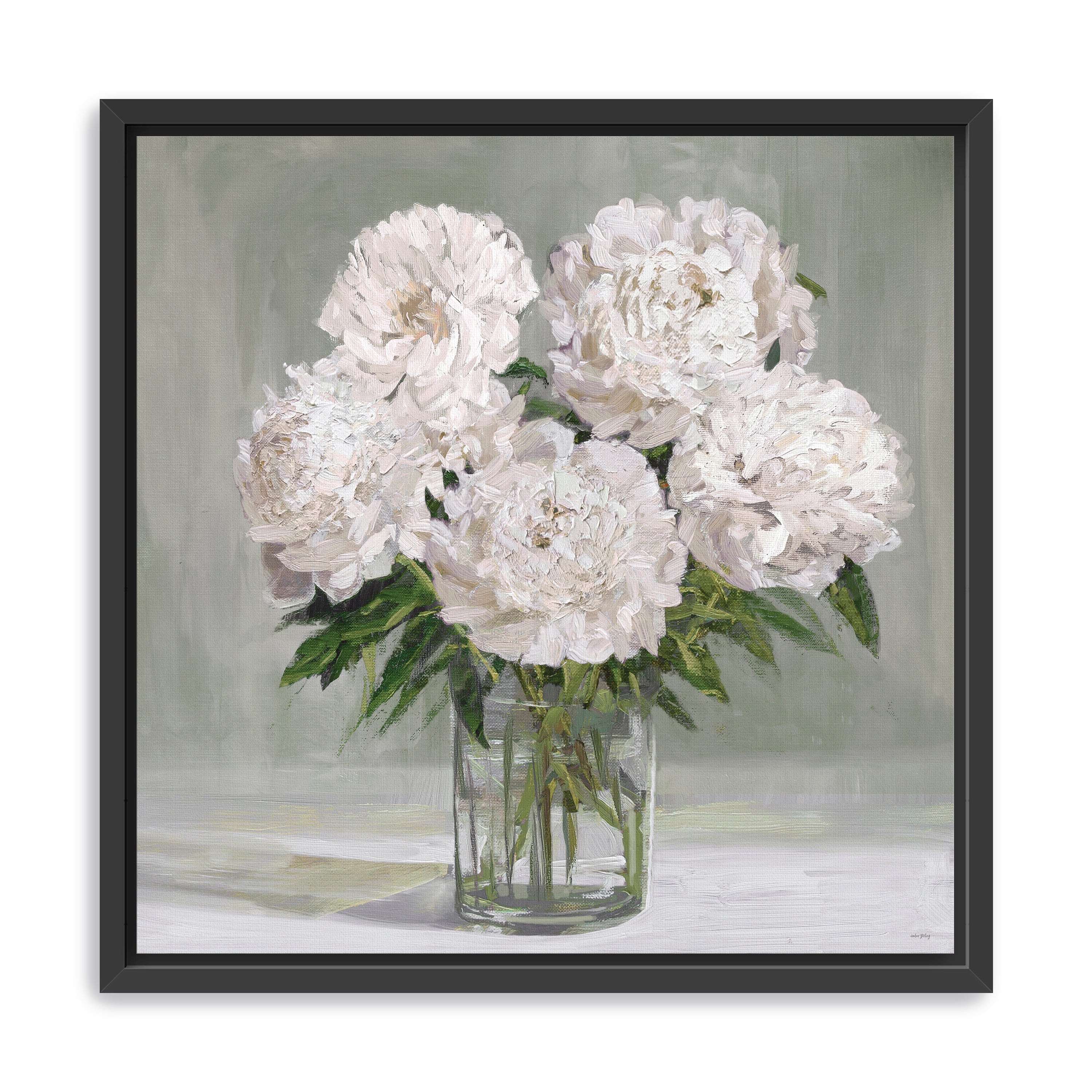 Peony Blooms Canvas Giclee