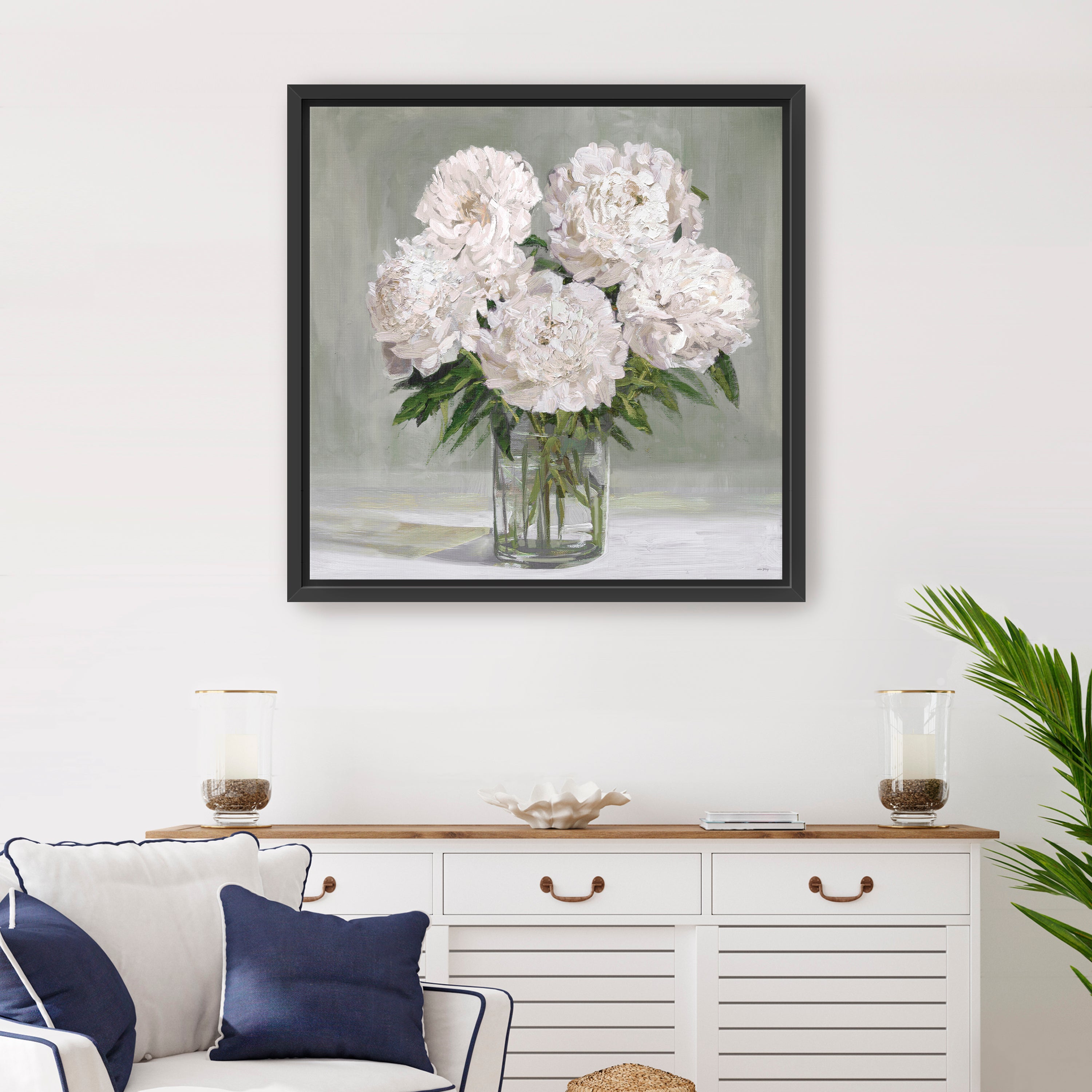 Peony Blooms Canvas Giclee