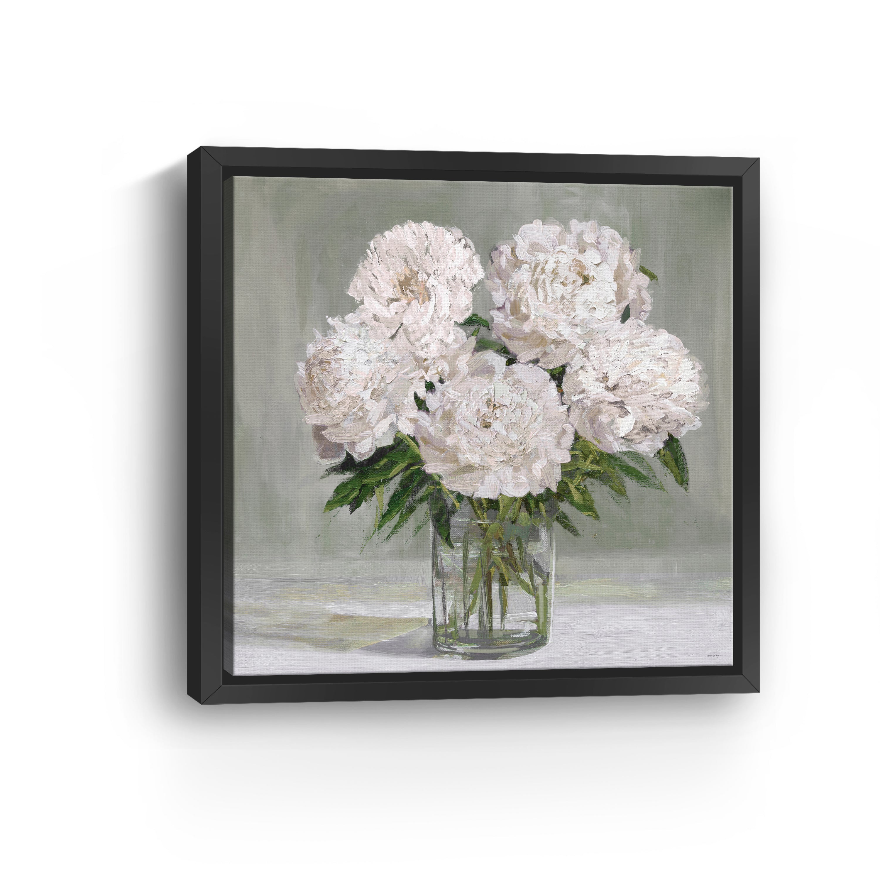 Peony Blooms Canvas Giclee