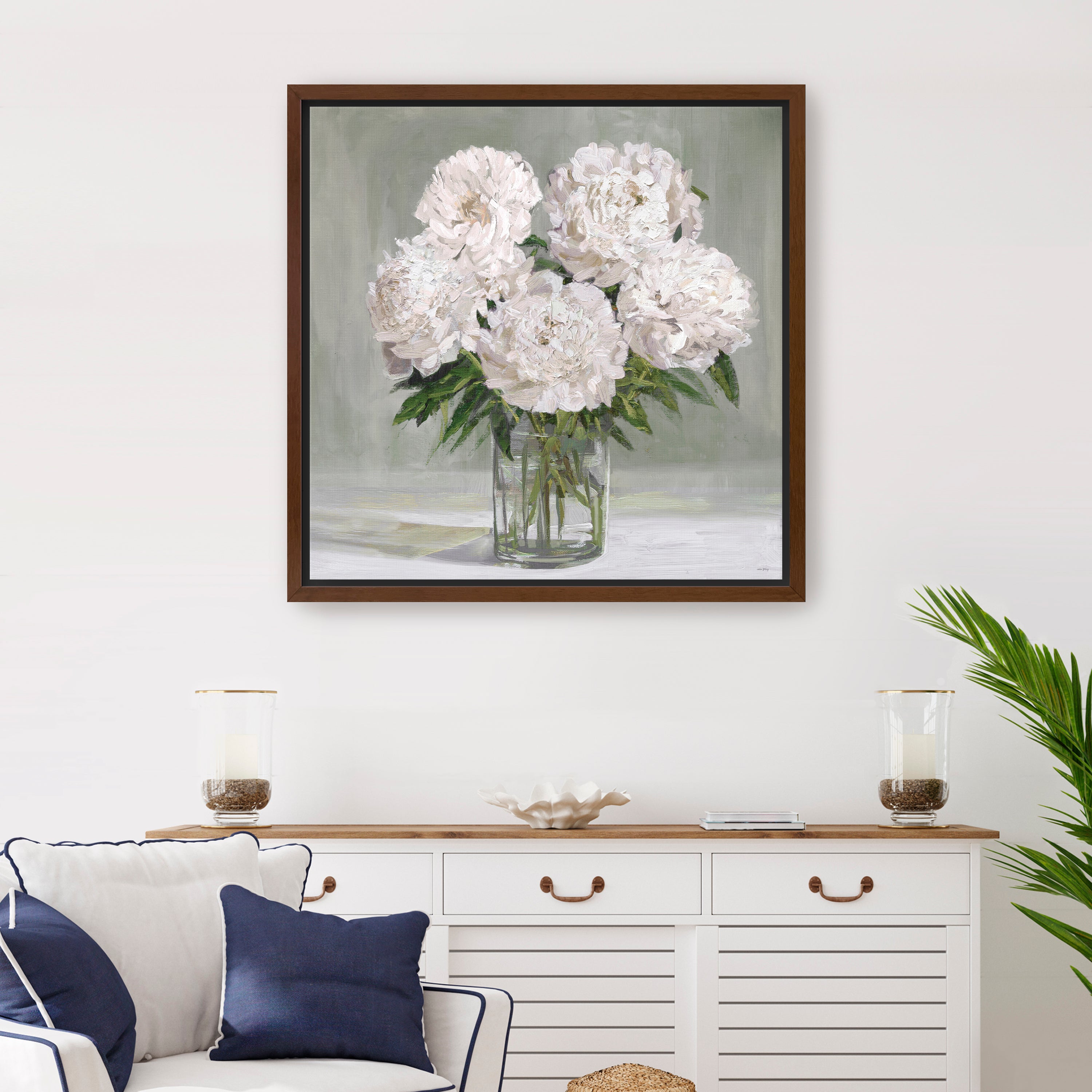 Peony Blooms Canvas Giclee