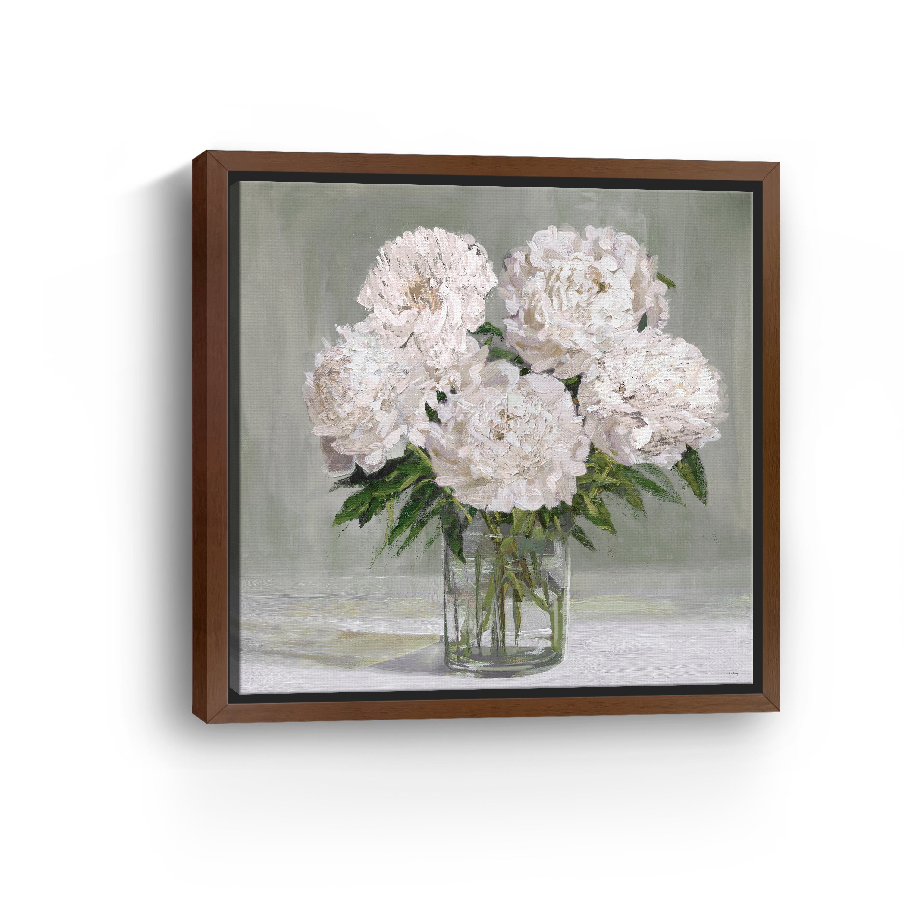 Peony Blooms Canvas Giclee