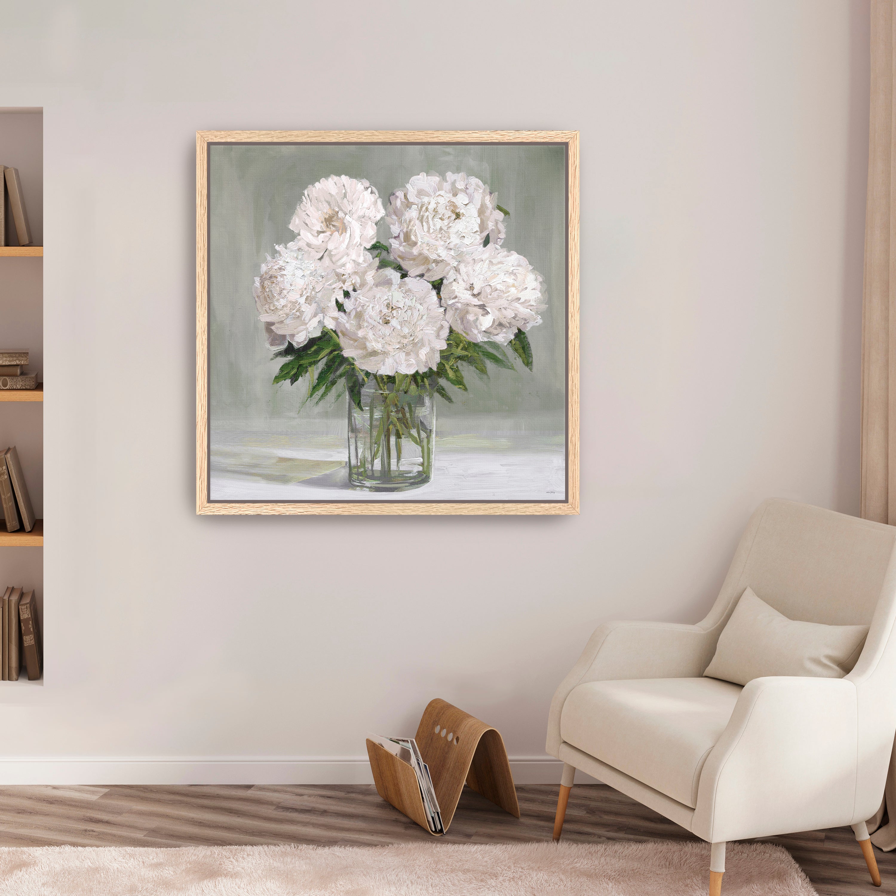 Peony Blooms Canvas Giclee