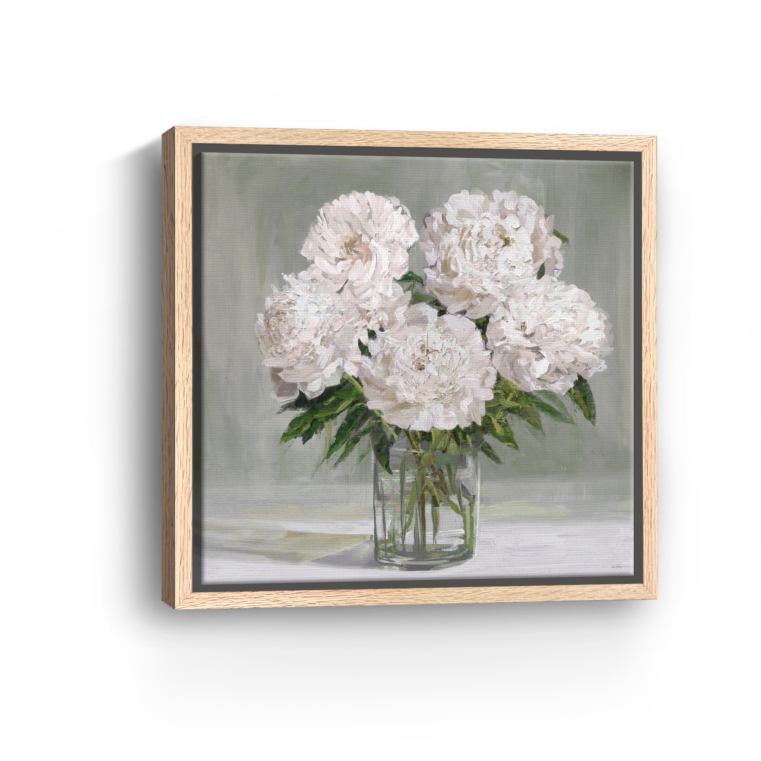Peony Blooms Canvas Giclee