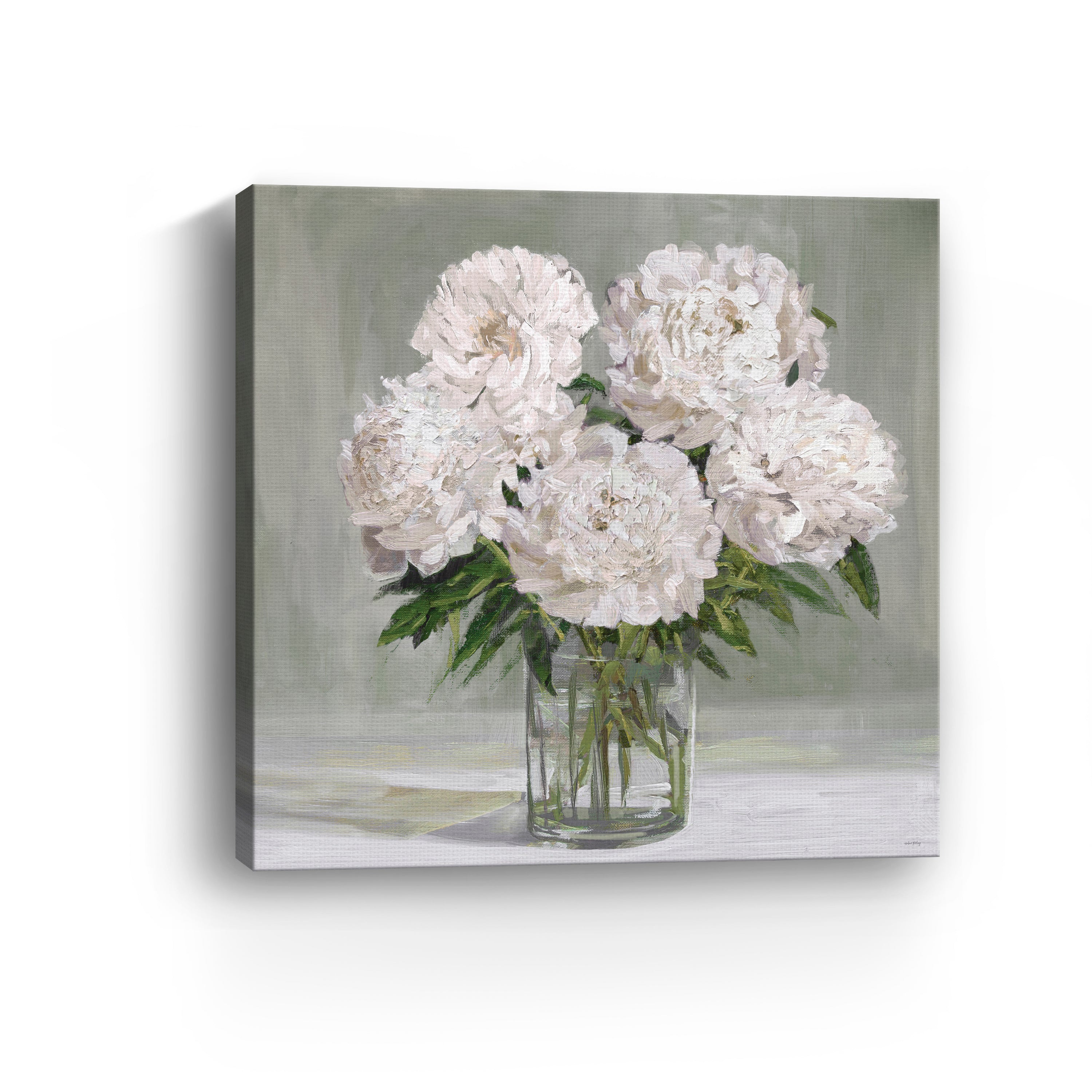Peony Blooms Canvas Giclee
