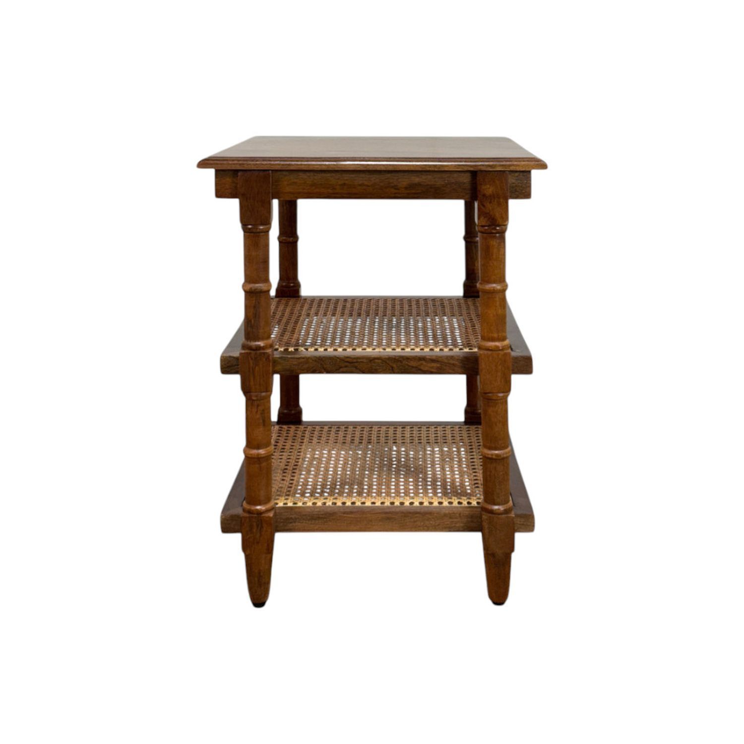 Chesterfield Mango Wood Side Table Chestnut