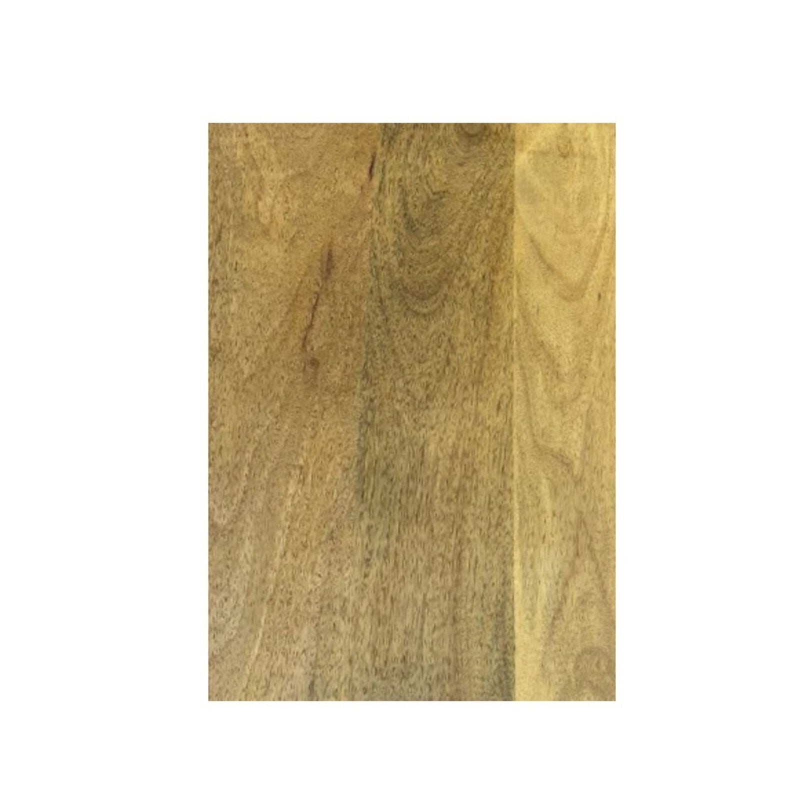 22" Blonde Acacia Side Table with Handwoven Cane Shelf
