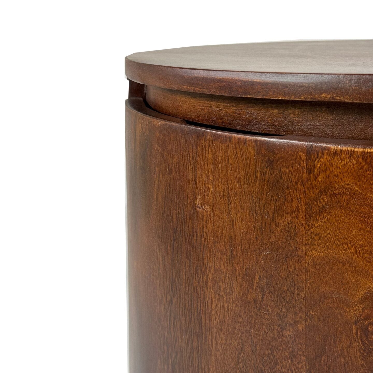 Kingston 2-Drawer Round Accent Table Natural