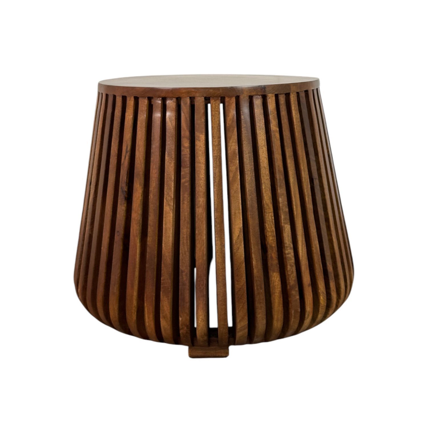 Cascade 24 x 21 Slatted Bell Side Table