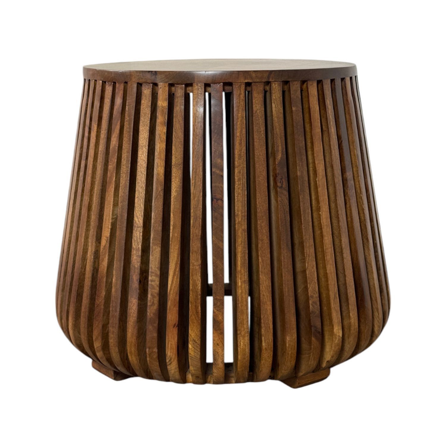 Cascade 24 x 21 Slatted Bell Side Table