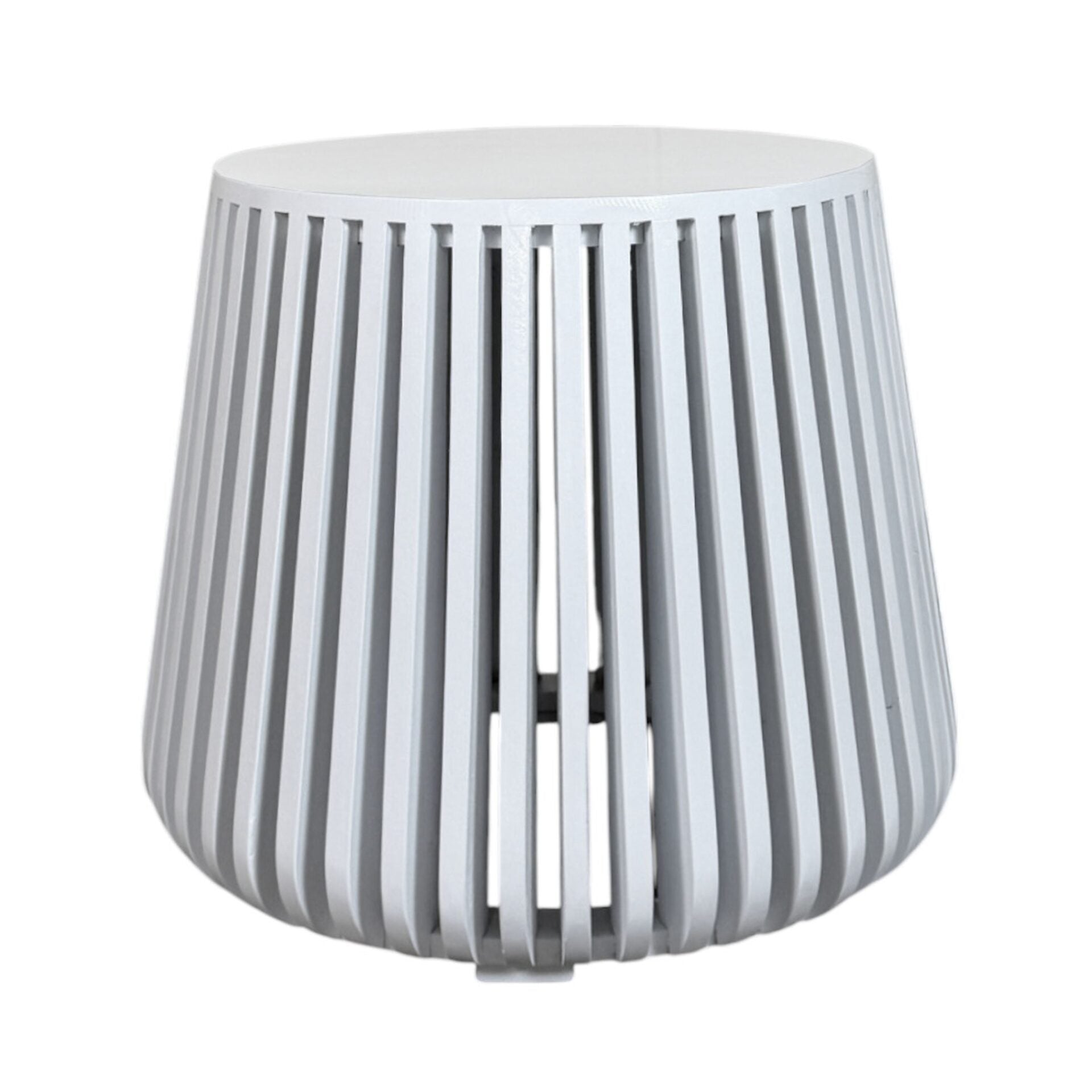 Cascade 24 x 21 Slatted Bell Side Table