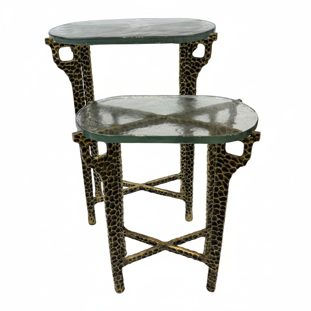 Ignis Nesting Table Set with Recycled Glass