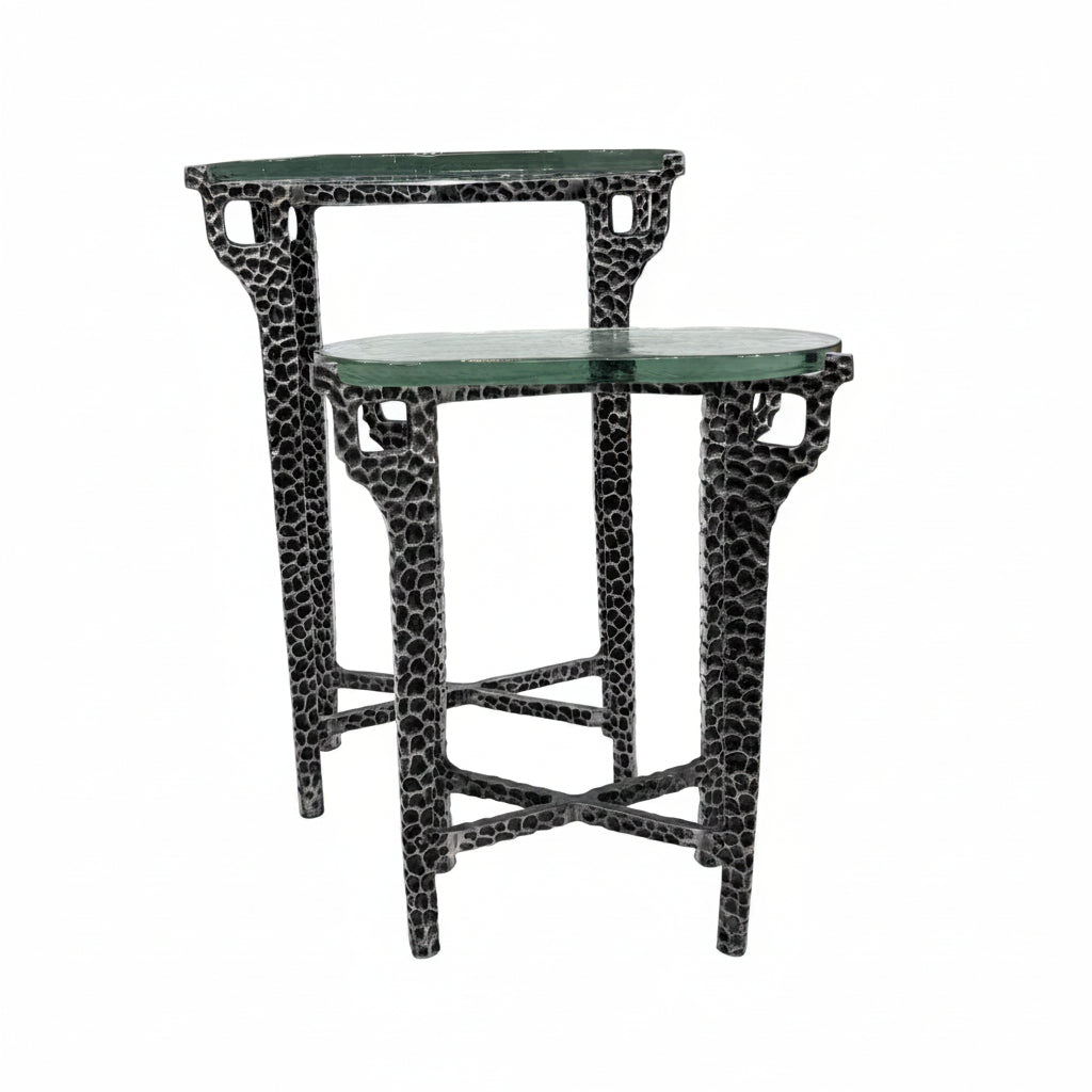 Ignis Nesting Table Set with Recycled Glass