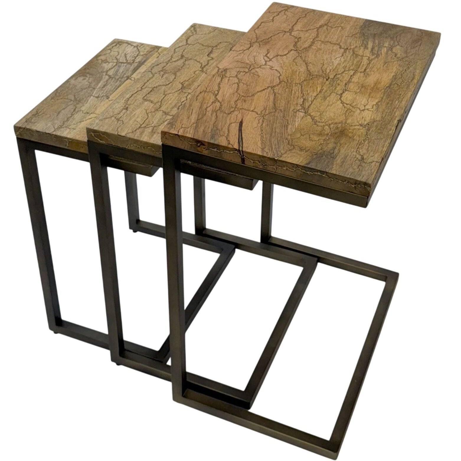 Electra 3 Piece Square Nesting Table Set