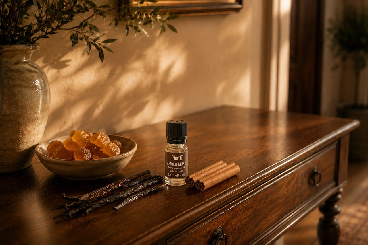 Pier 1 Amber Musk Fragrance Oil Set of 6