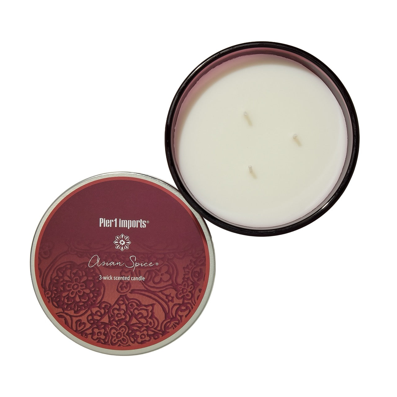 Pier 1 Asian Spice® Filled 3-Wick Candle 14oz