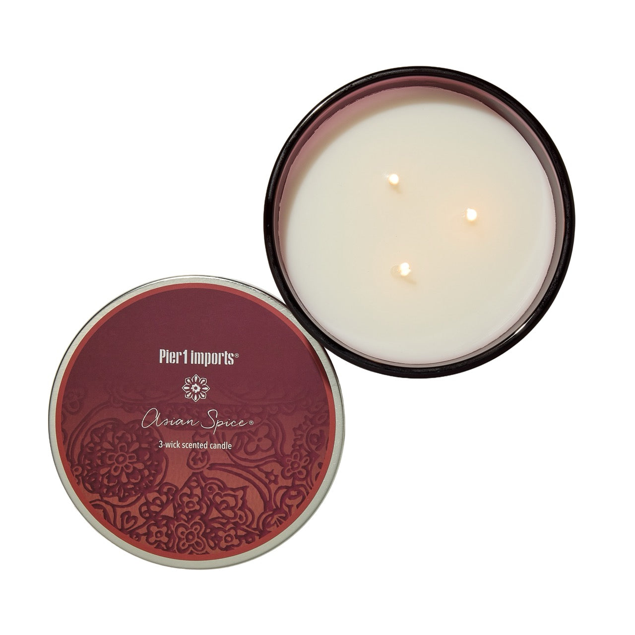 Pier 1 Asian Spice® Filled 3-Wick Candle 14oz
