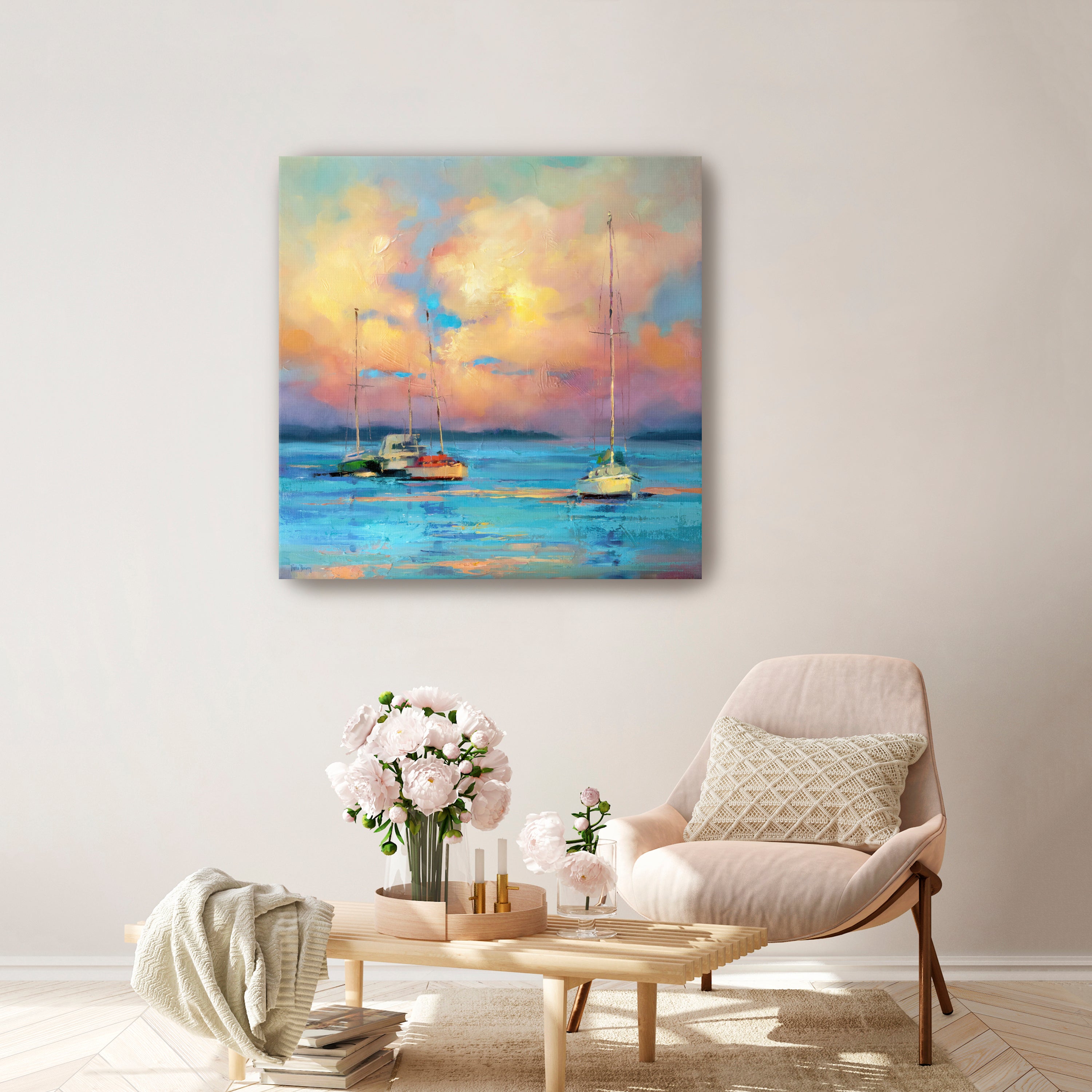 After The Sailing Day Canvas Giclee