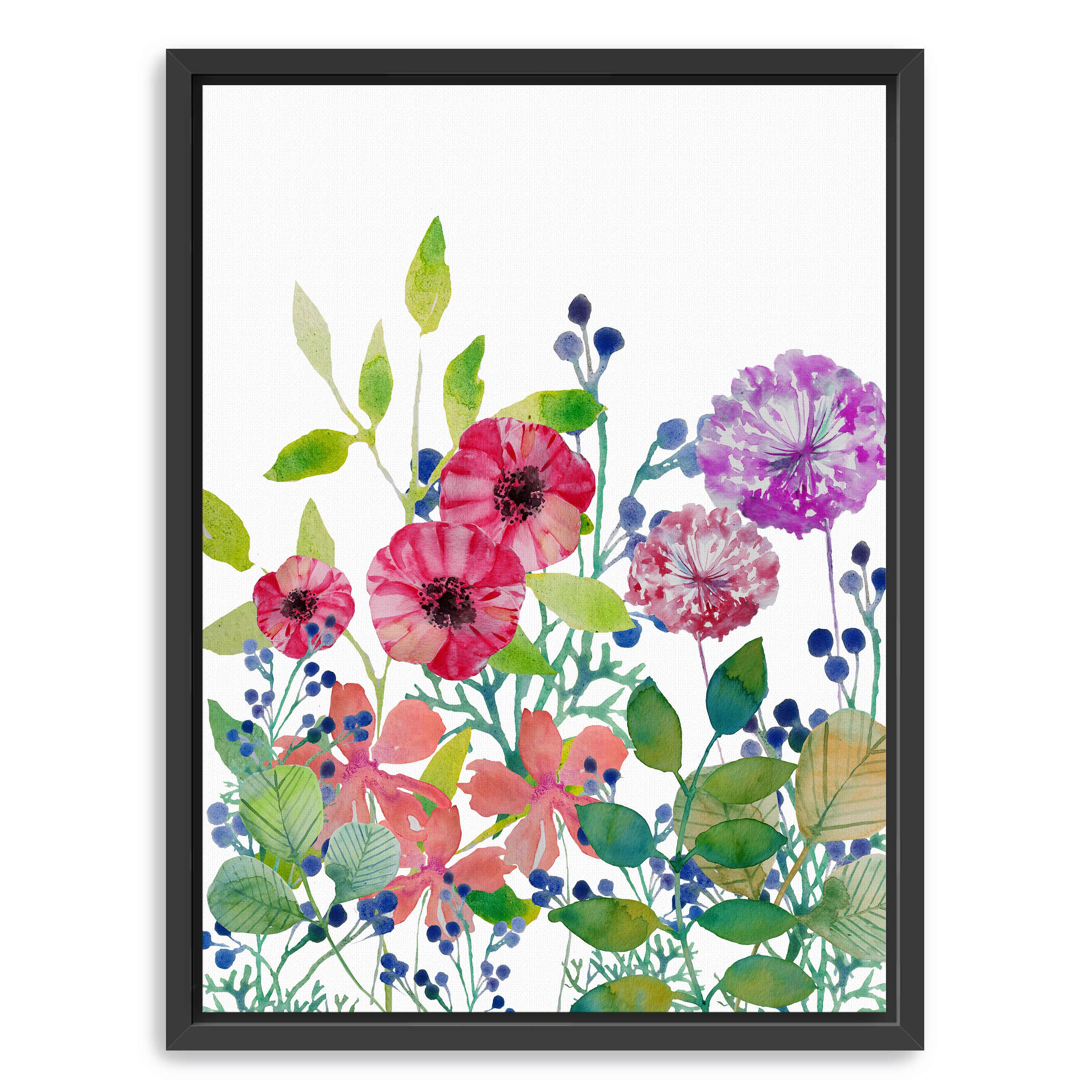 Flowers V Canvas Giclee