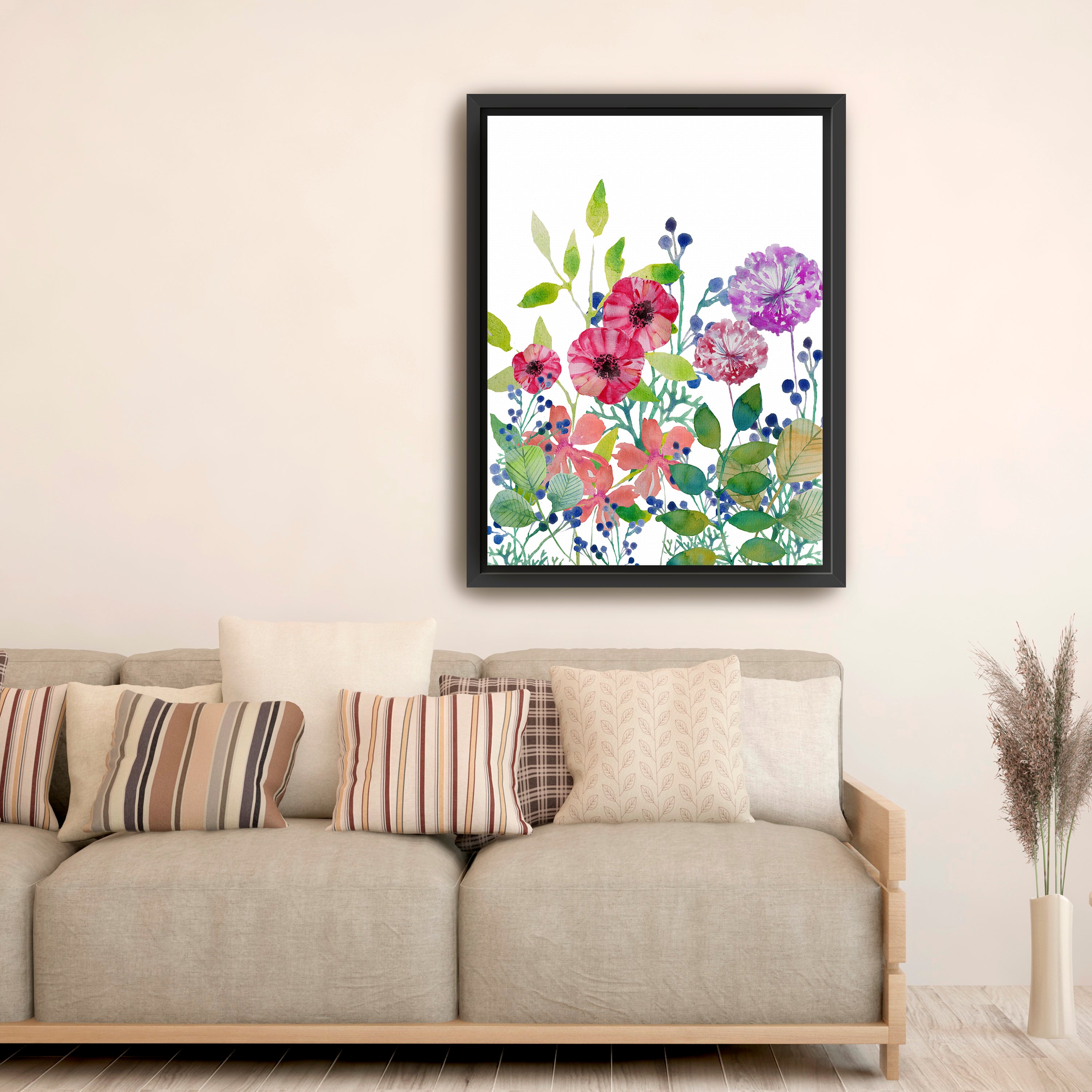 Flowers V Canvas Giclee