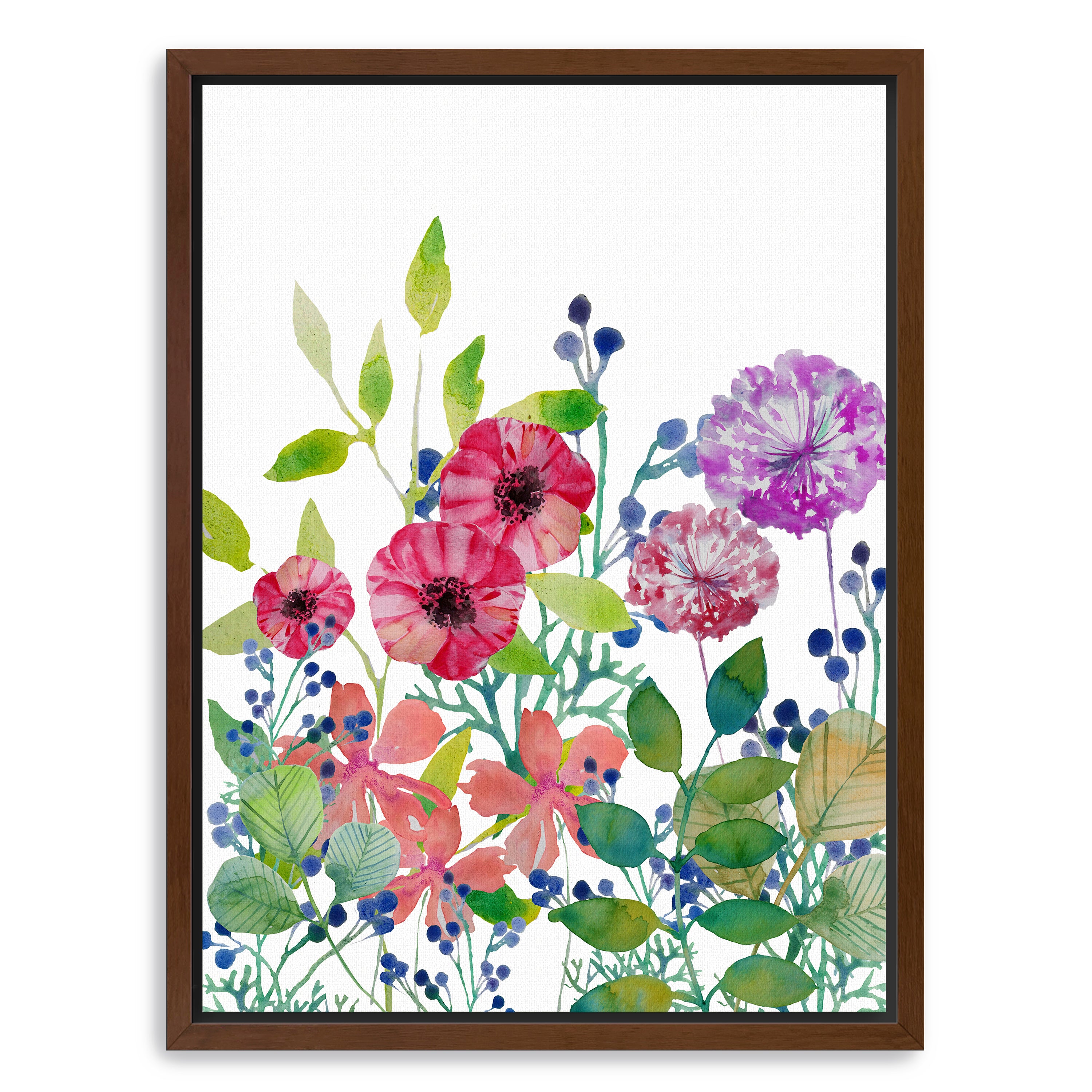 Flowers V Canvas Giclee