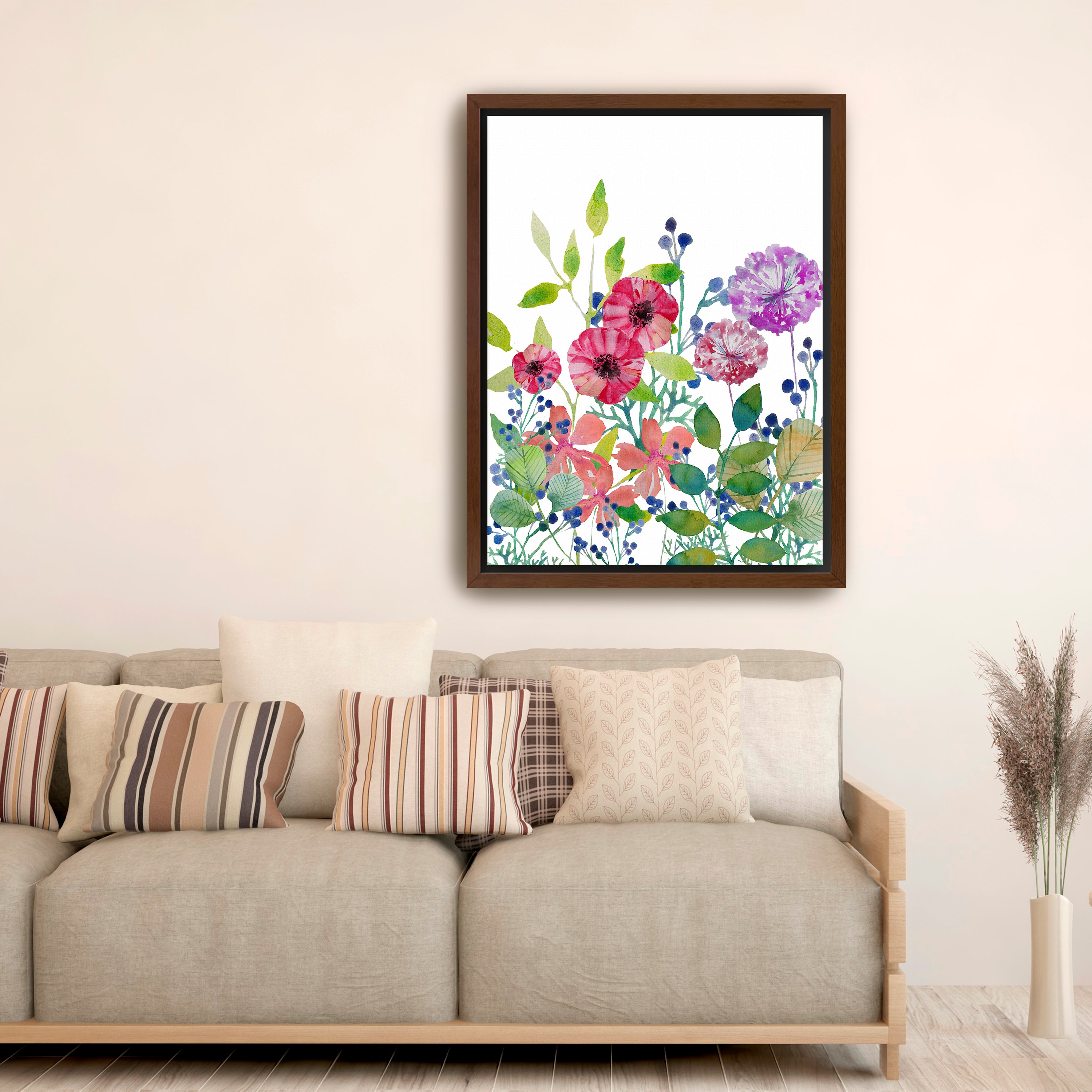 Flowers V Canvas Giclee