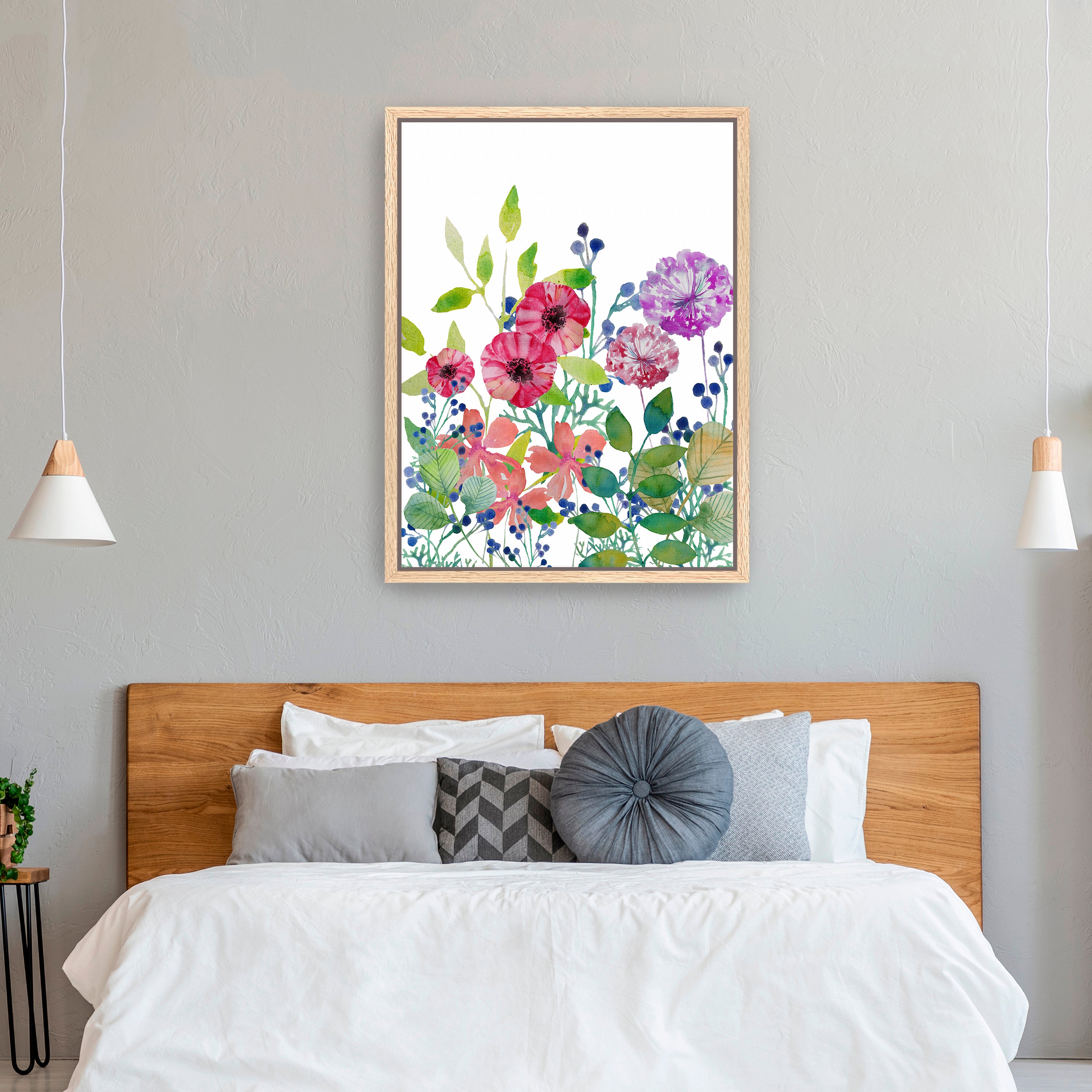 Flowers V Canvas Giclee