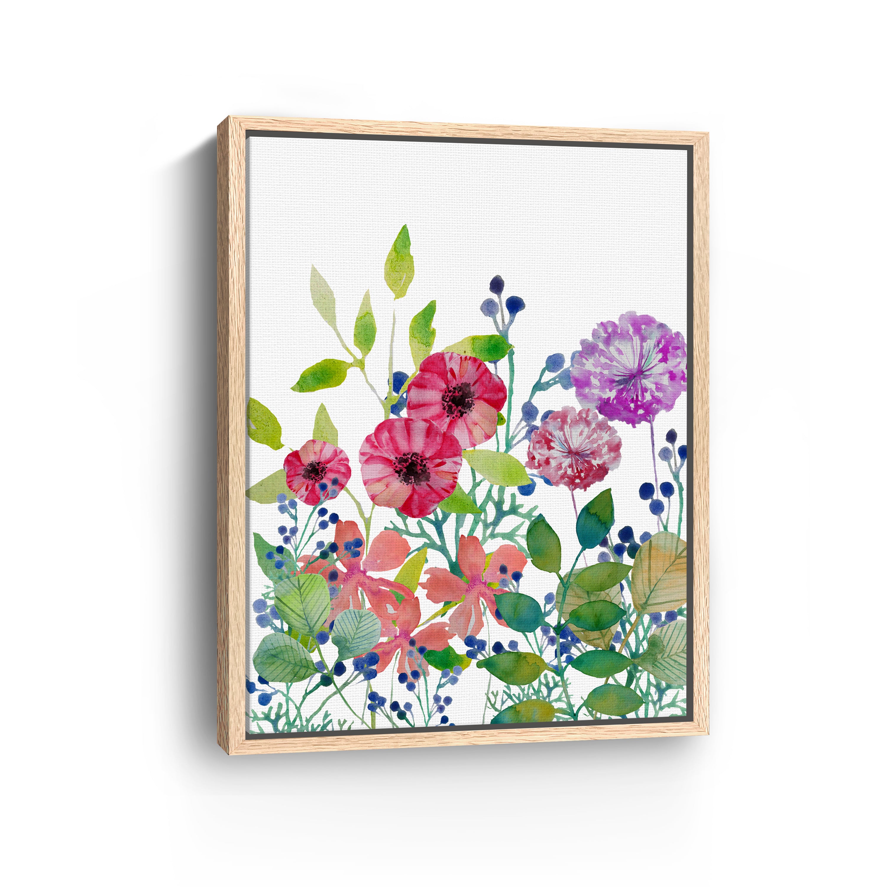 Flowers V Canvas Giclee