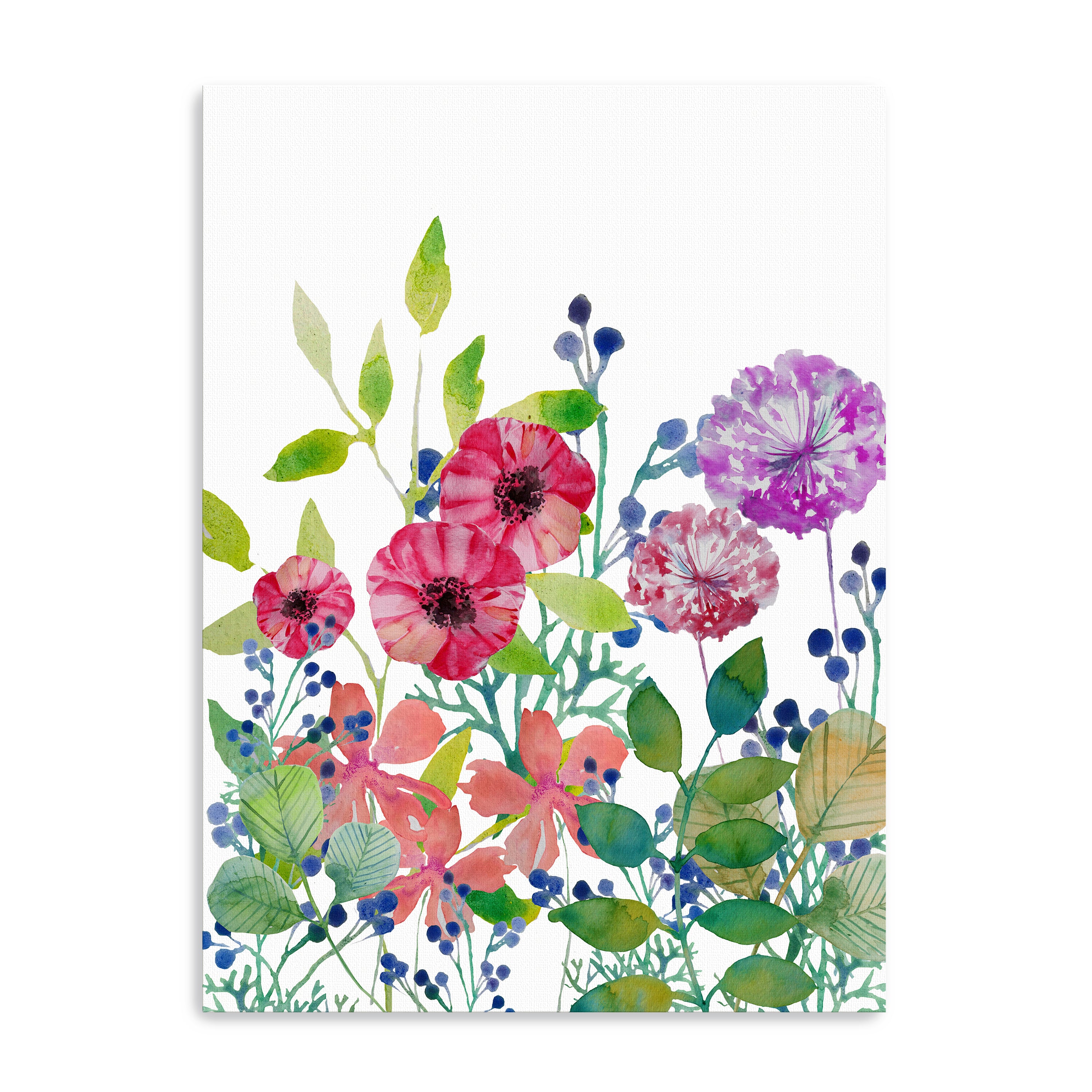 Flowers V Canvas Giclee