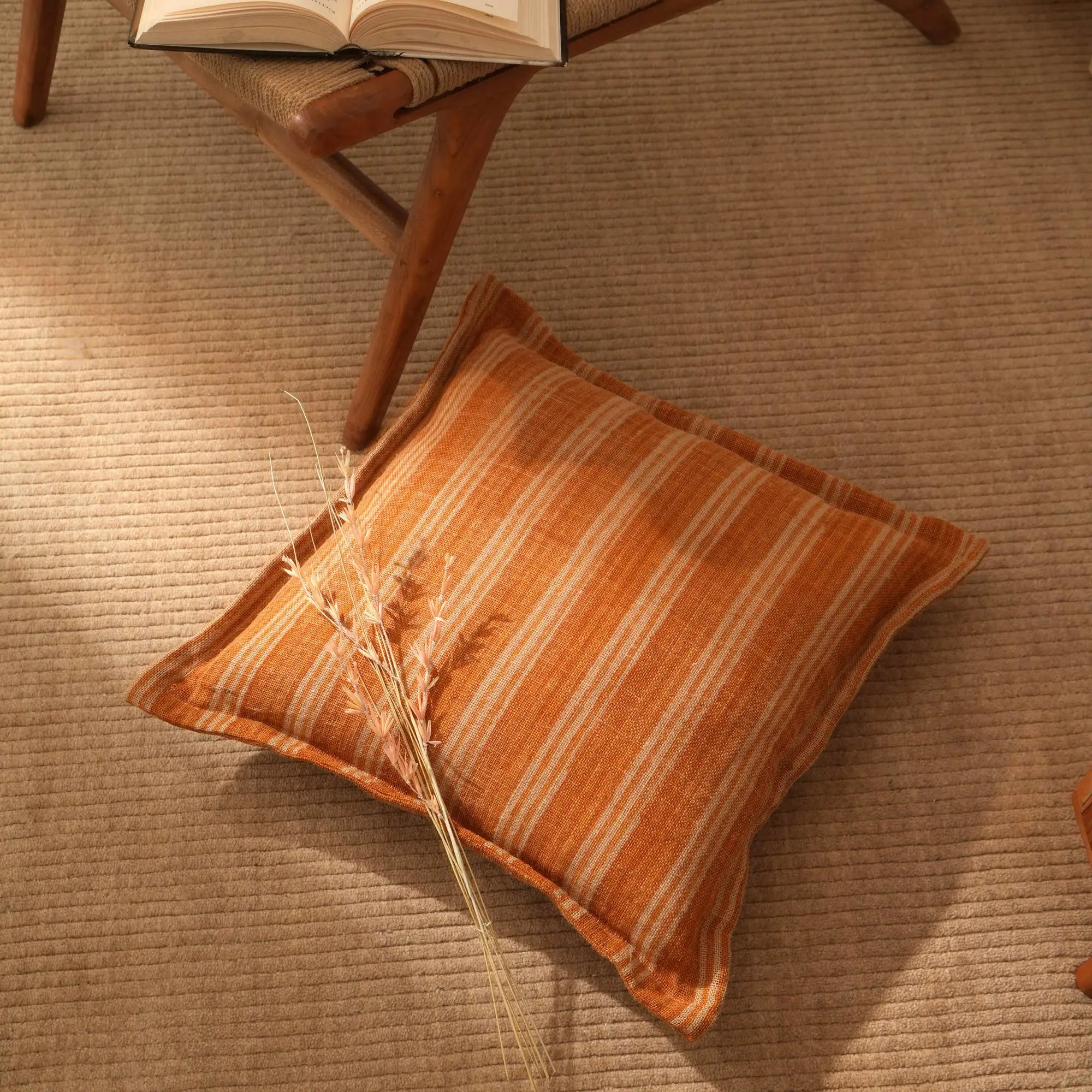 Double-Sided Stripe Throw Pillow