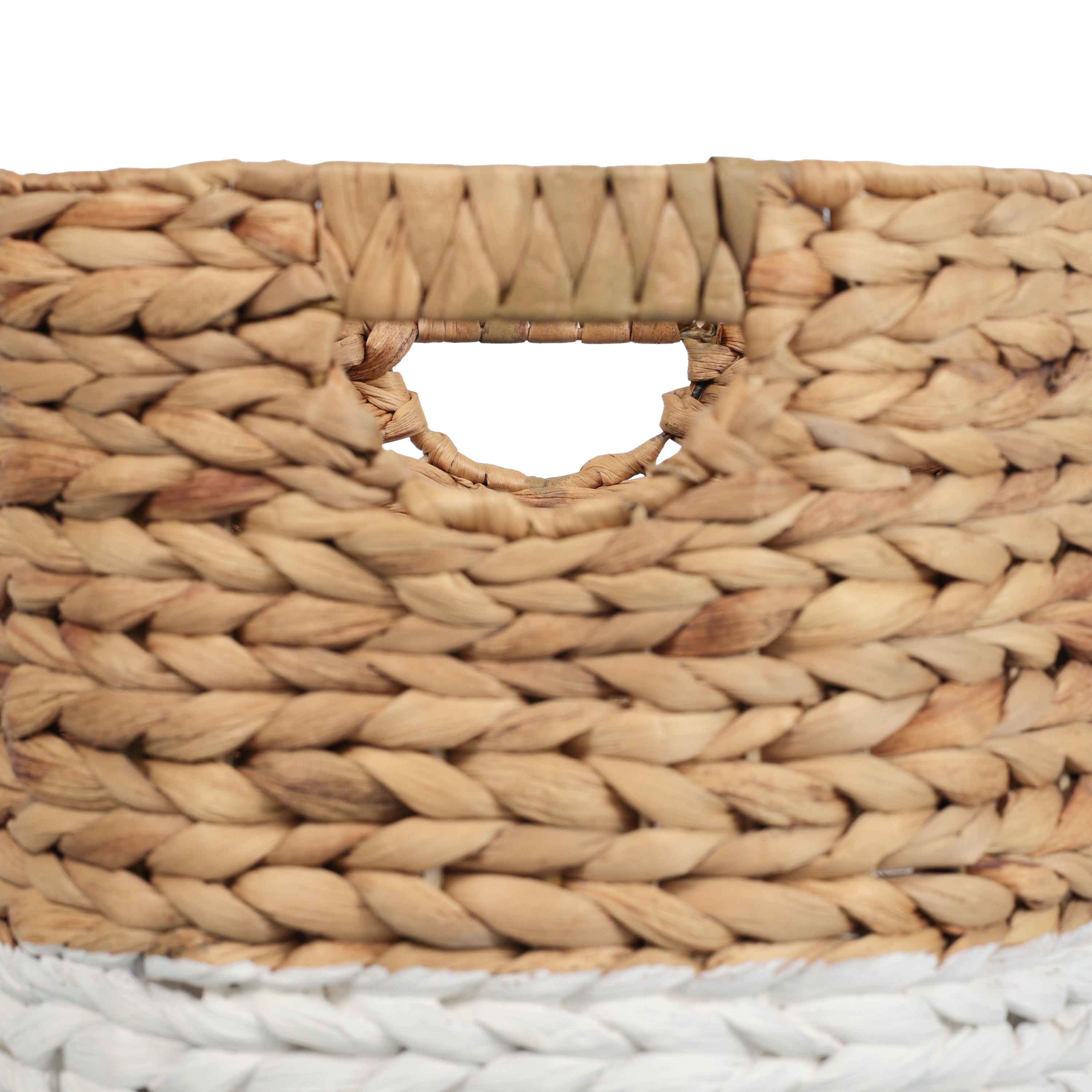 Avery Bohemian Cottage Handwoven Cylinder Nesting Baskets with Handles