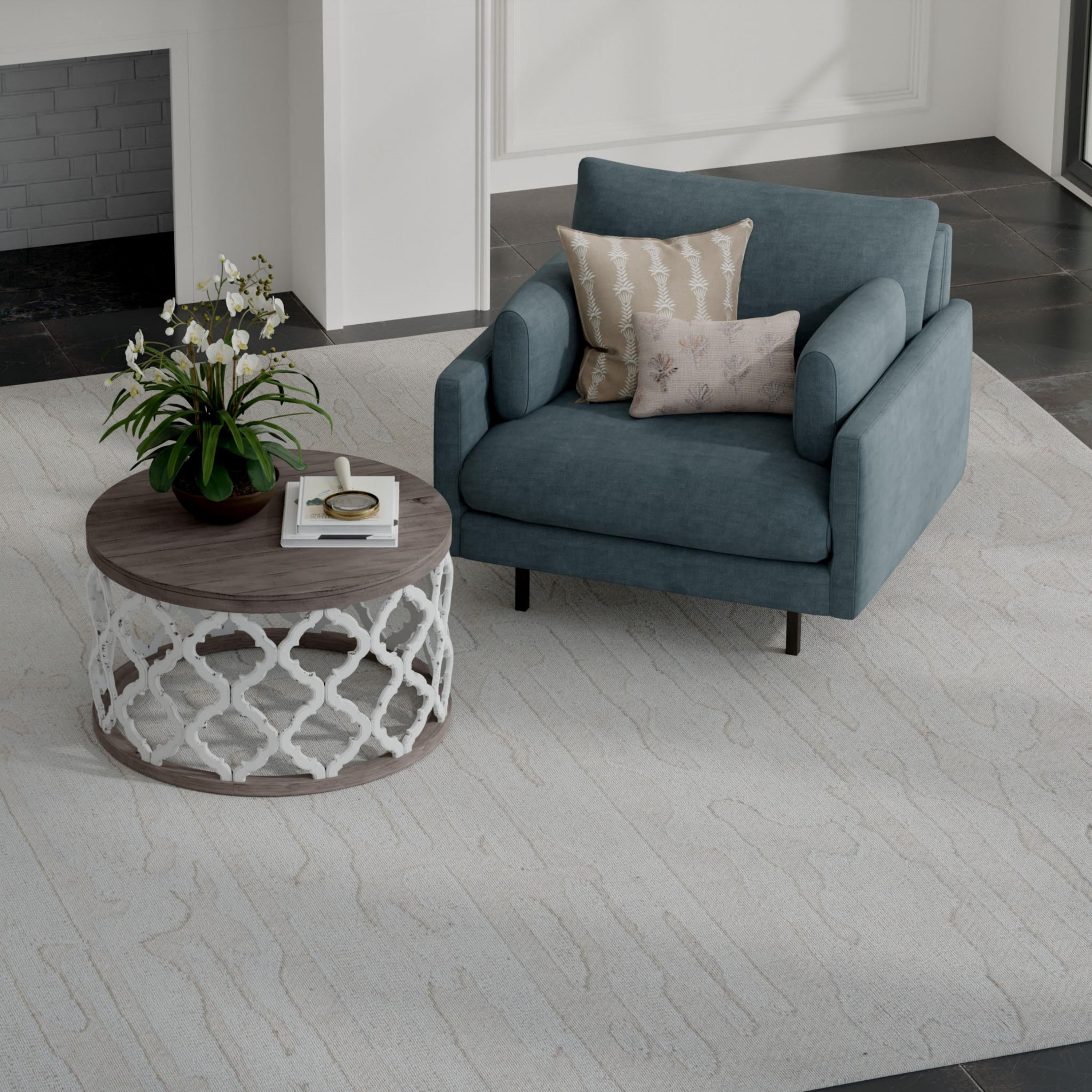 Bixby Hand Tufted 100% Wool Geometric Area Rug