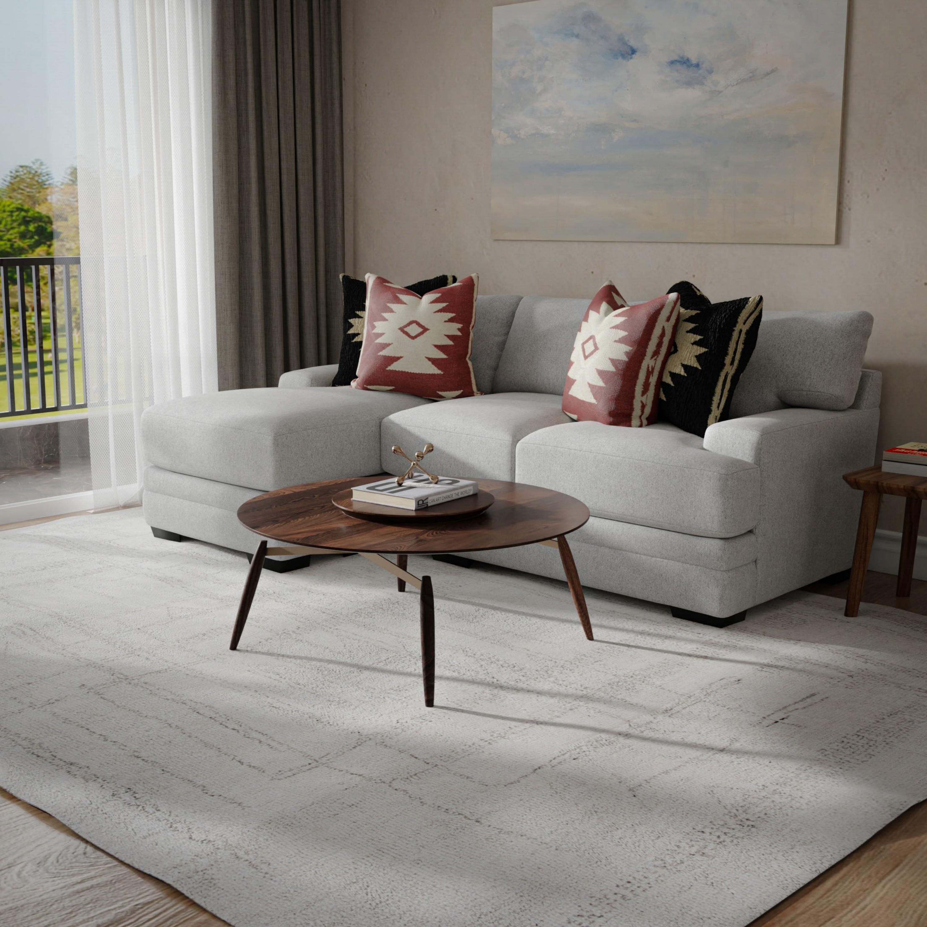 Montclaire Hand Tufted 100% Wool Geometric Area Rug