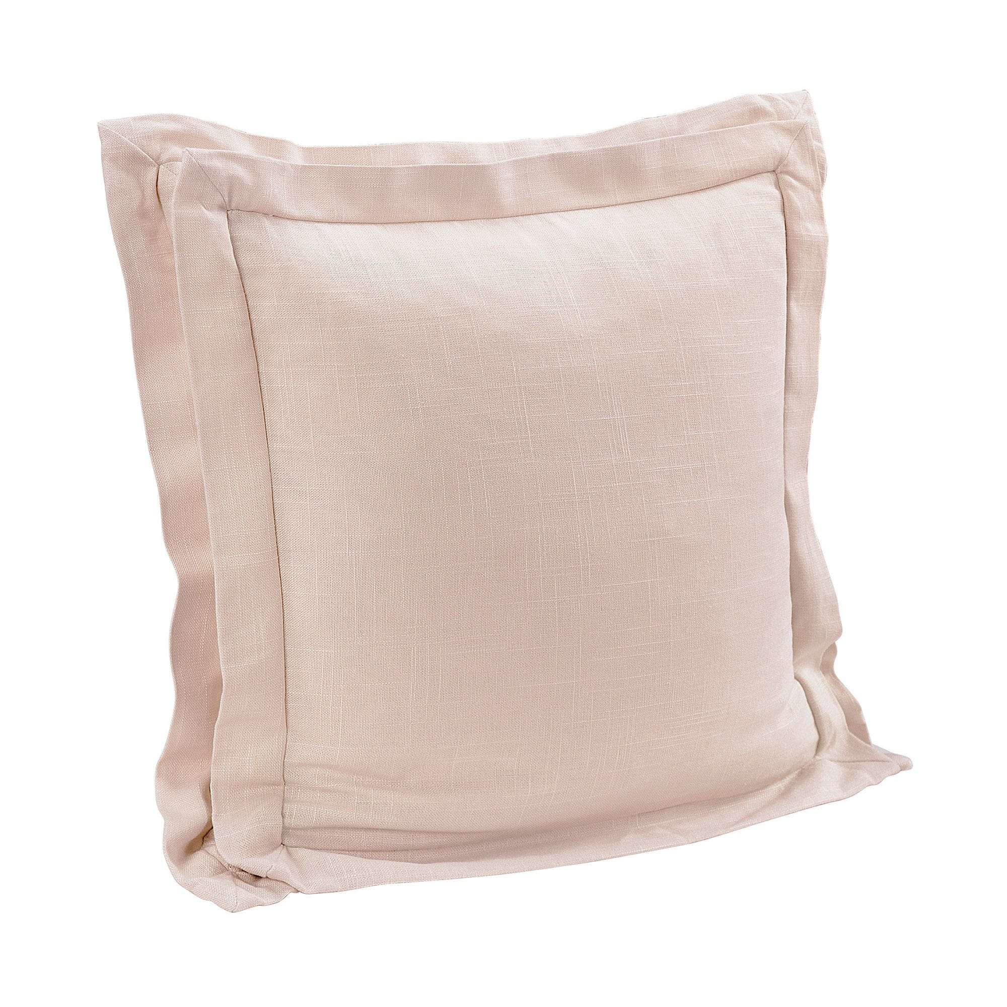 Luna Double Flanged Washed Linen Pillow