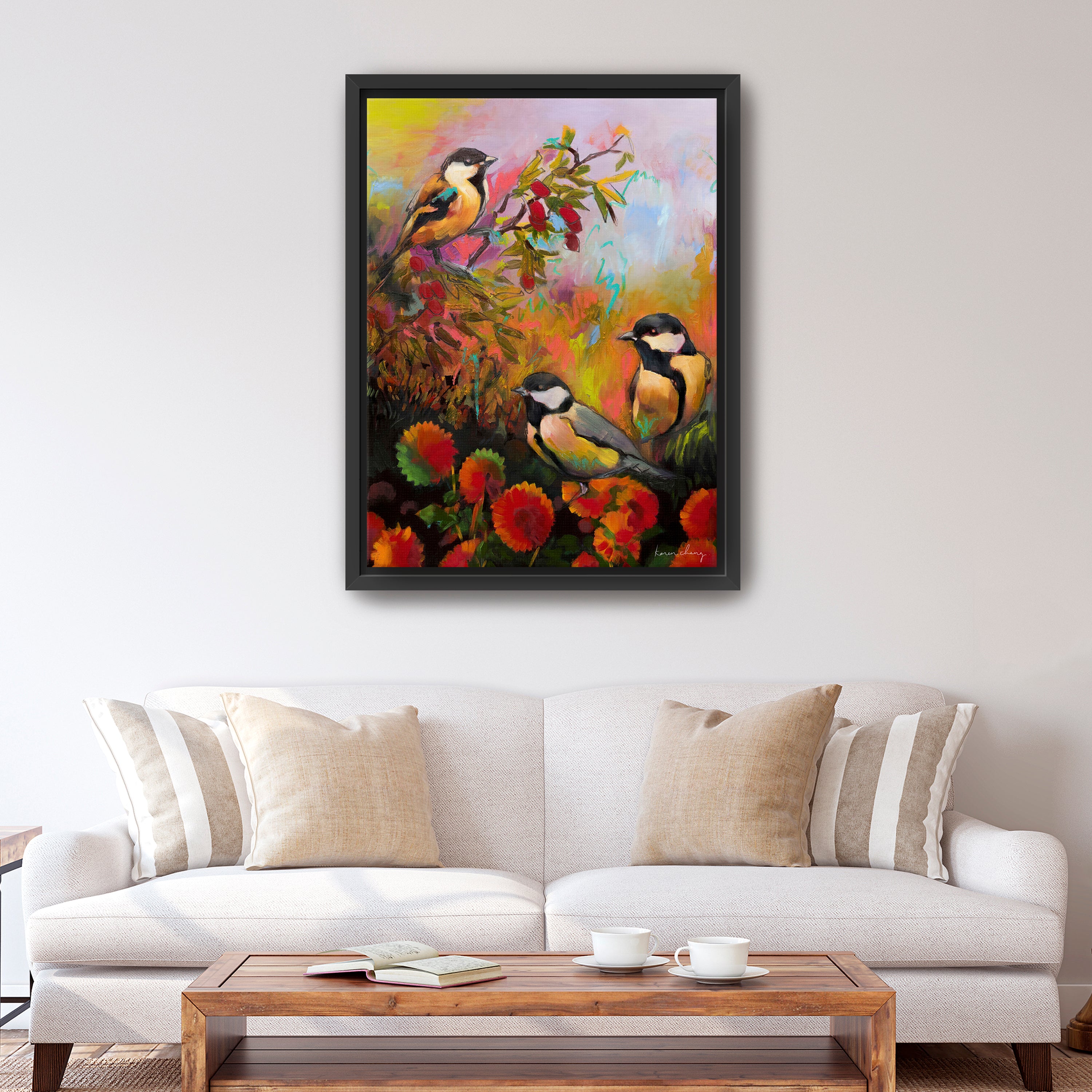 Three Little Birds Canvas Giclee