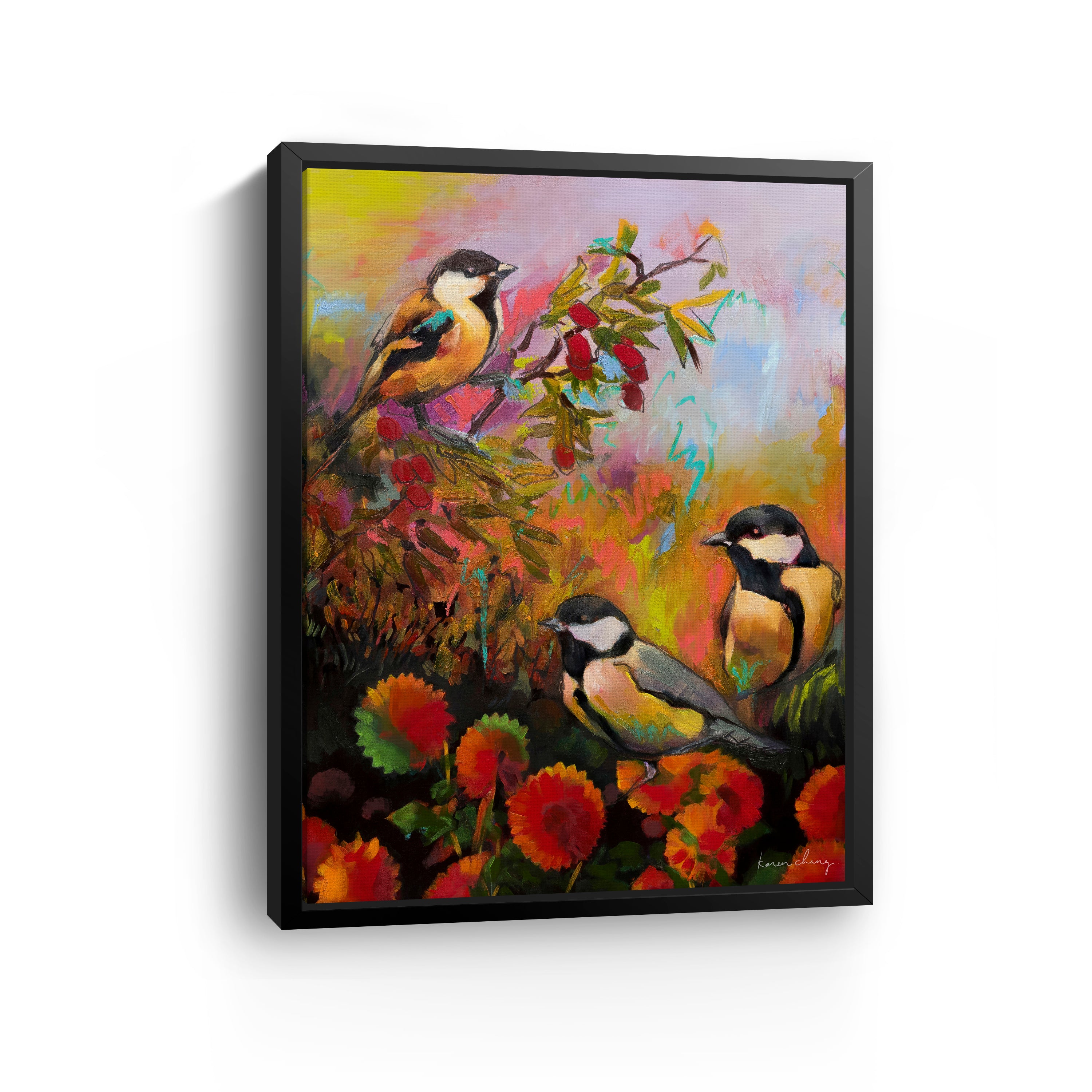 Three Little Birds Canvas Giclee