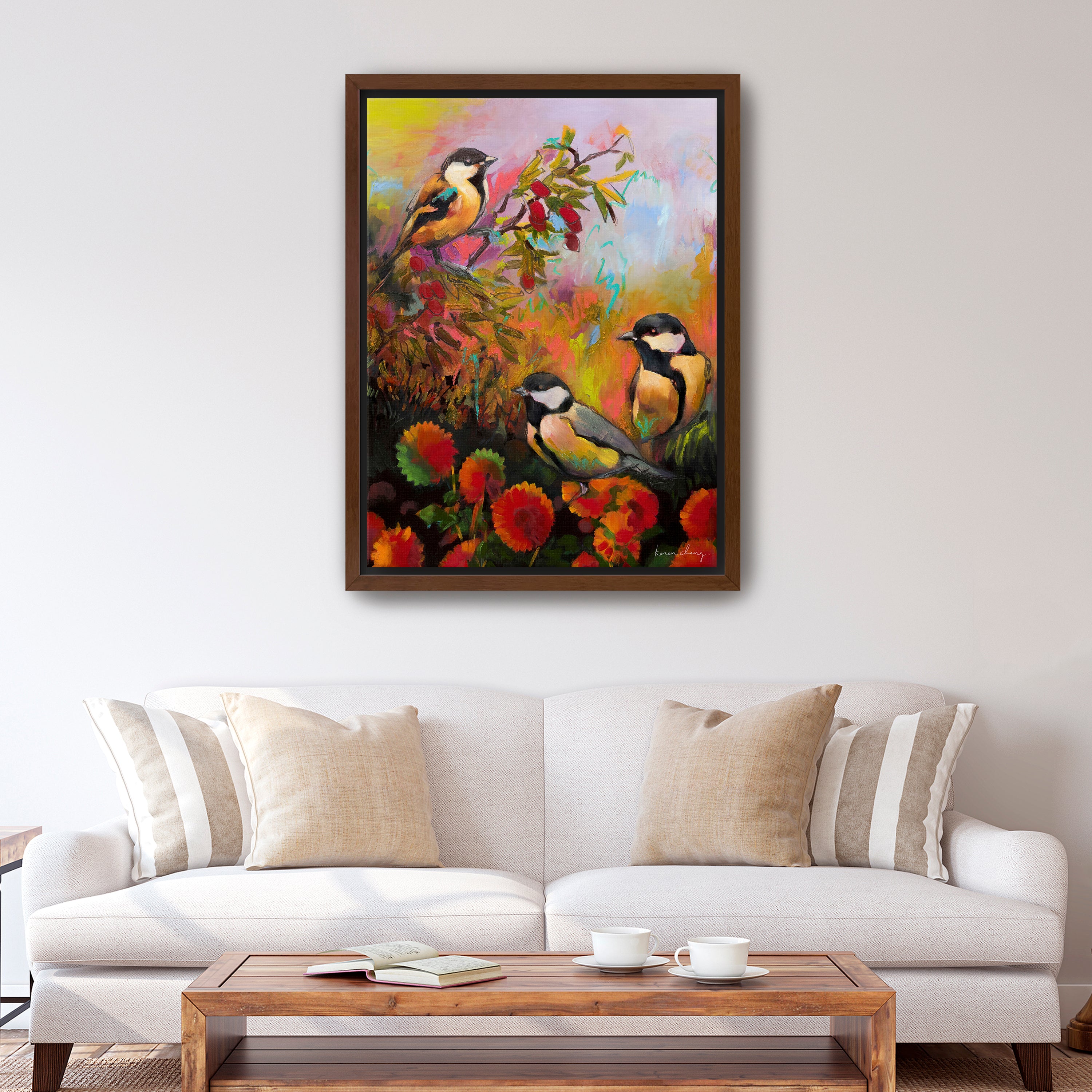 Three Little Birds Canvas Giclee