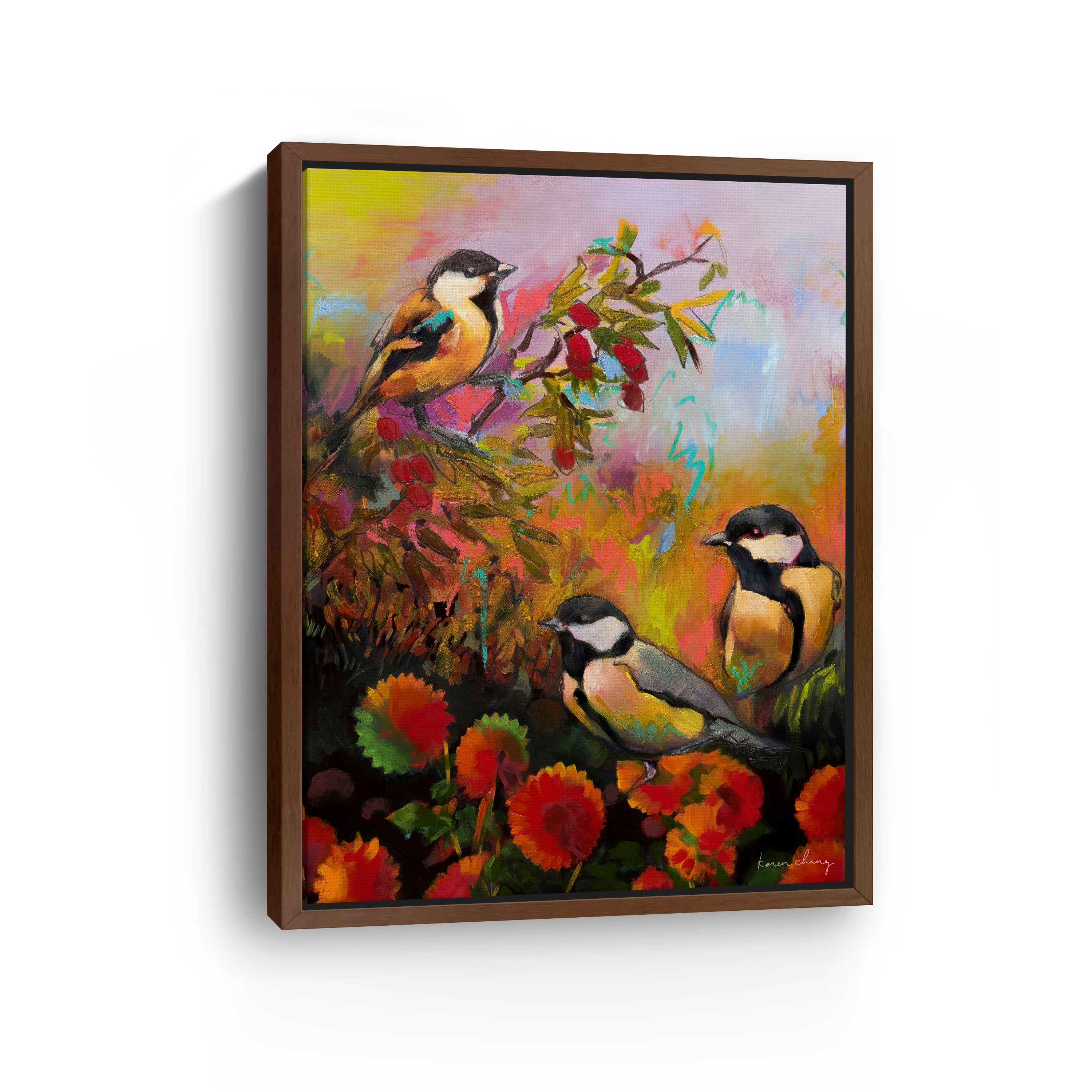 Three Little Birds Canvas Giclee