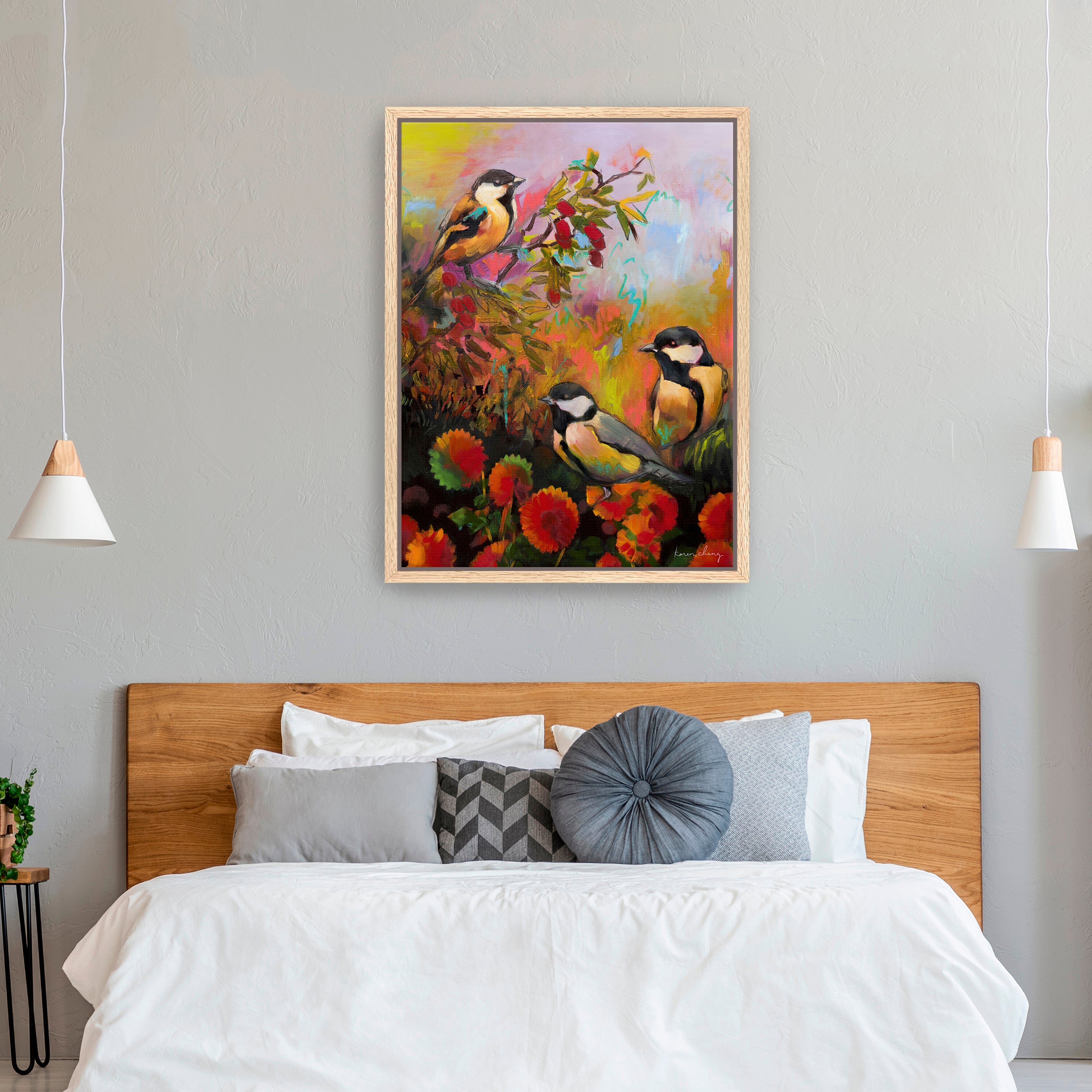 Three Little Birds Canvas Giclee