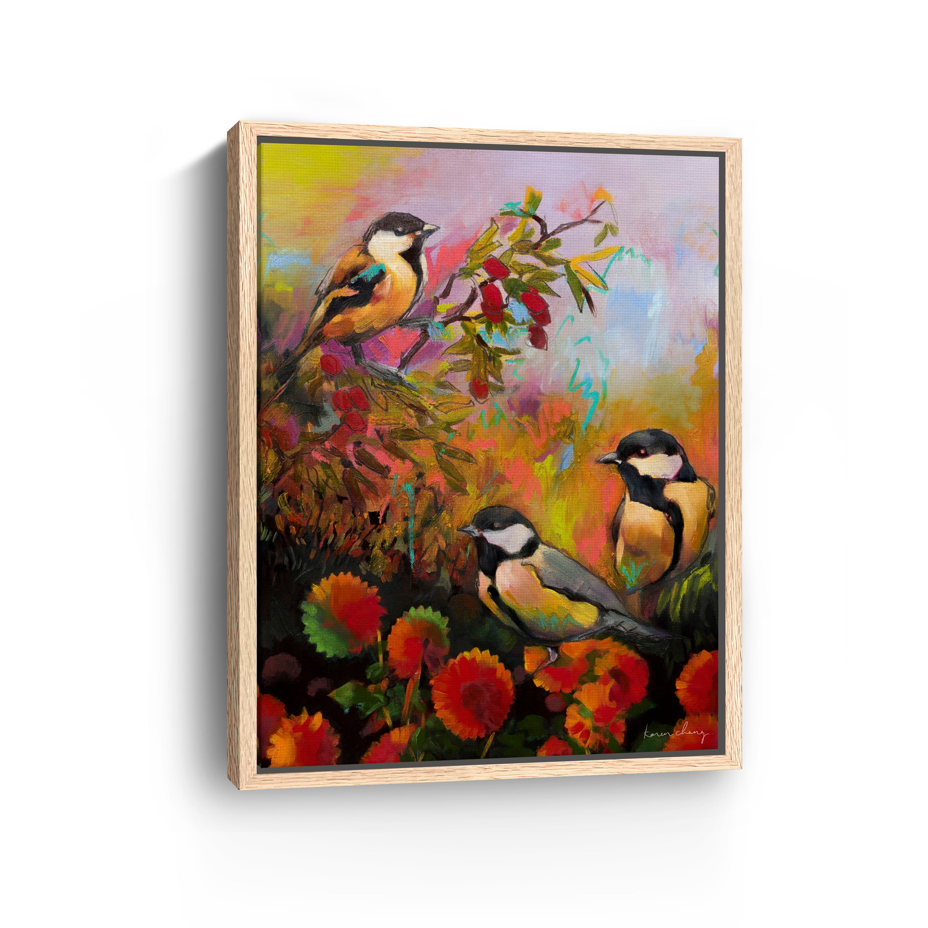 Three Little Birds Canvas Giclee