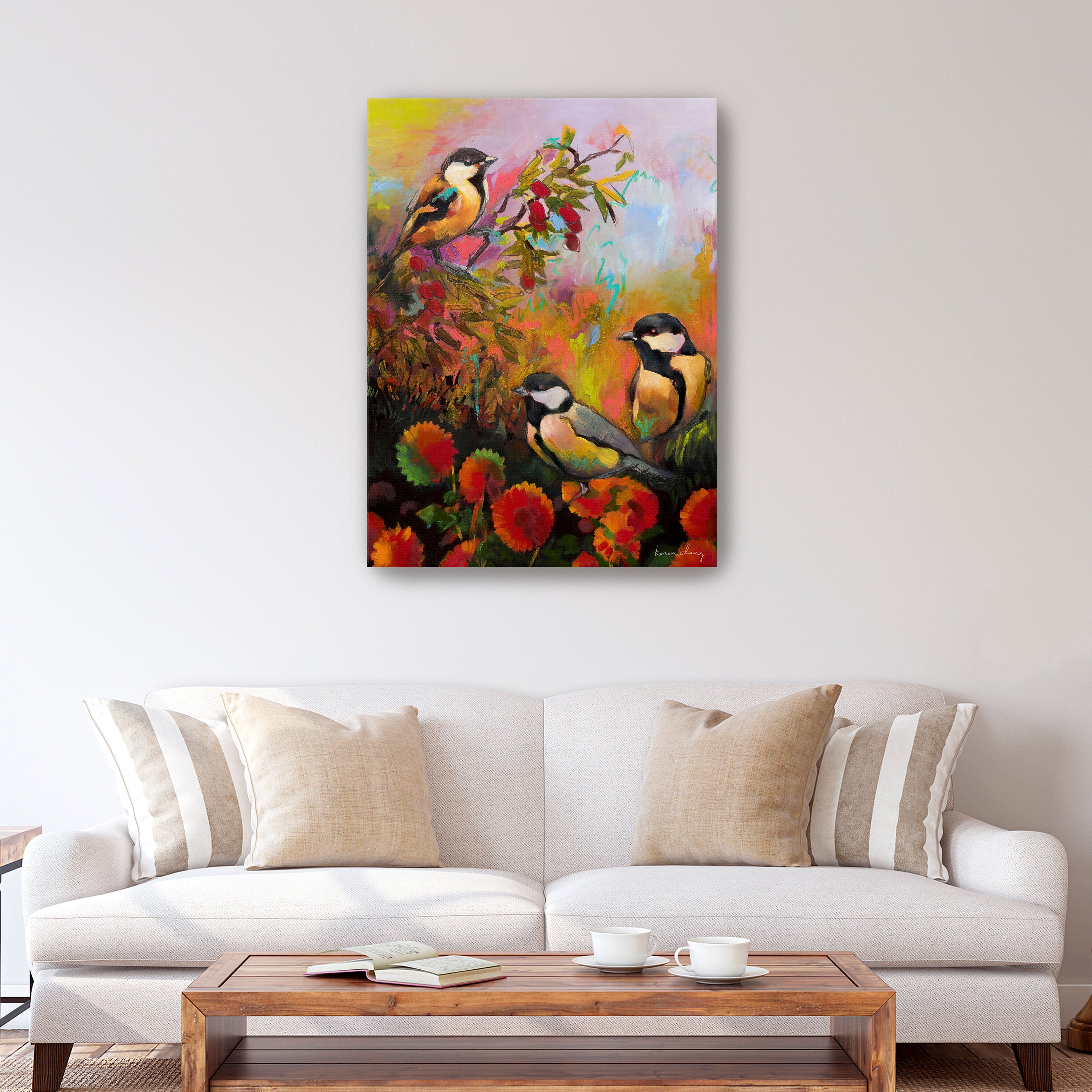 Three Little Birds Canvas Giclee