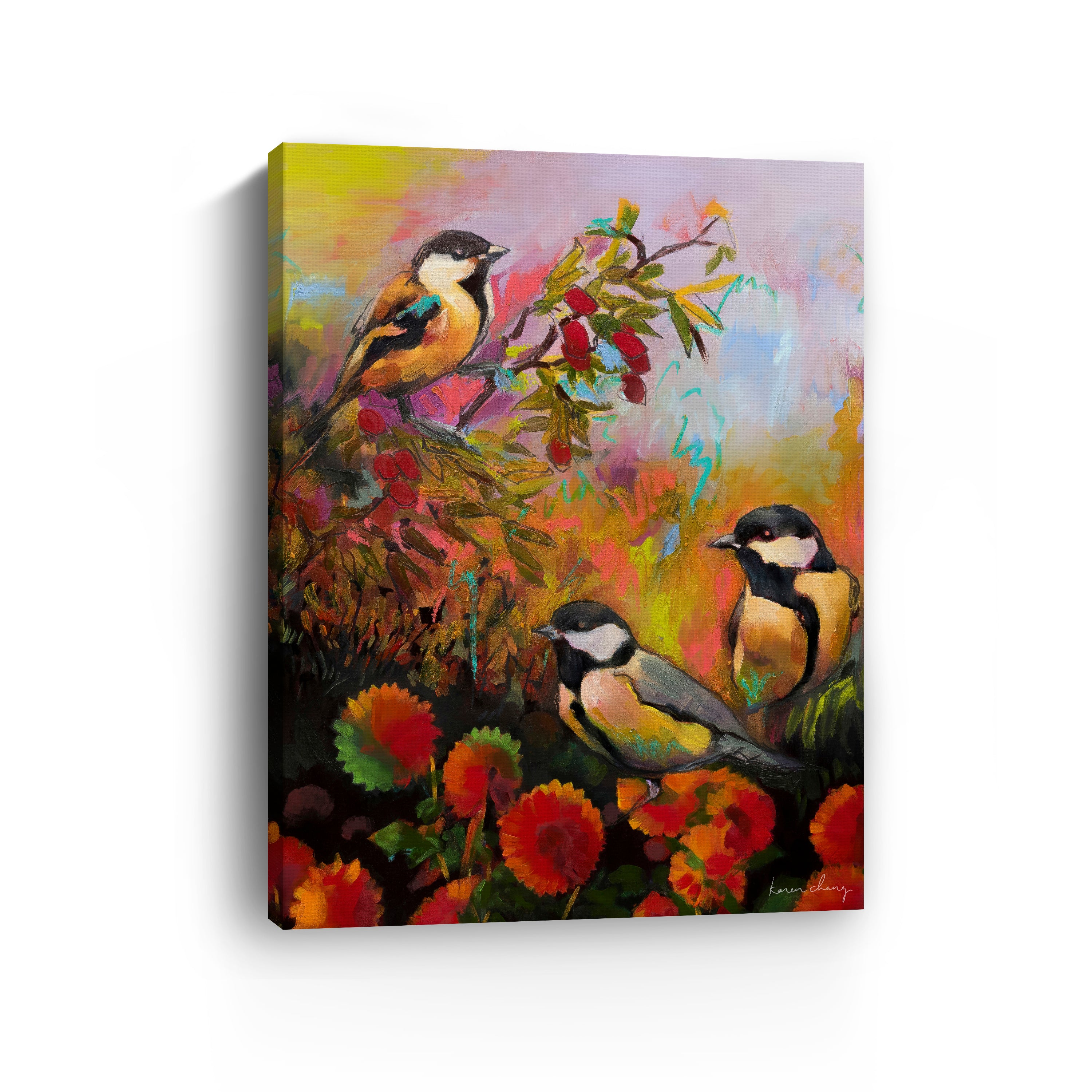 Three Little Birds Canvas Giclee