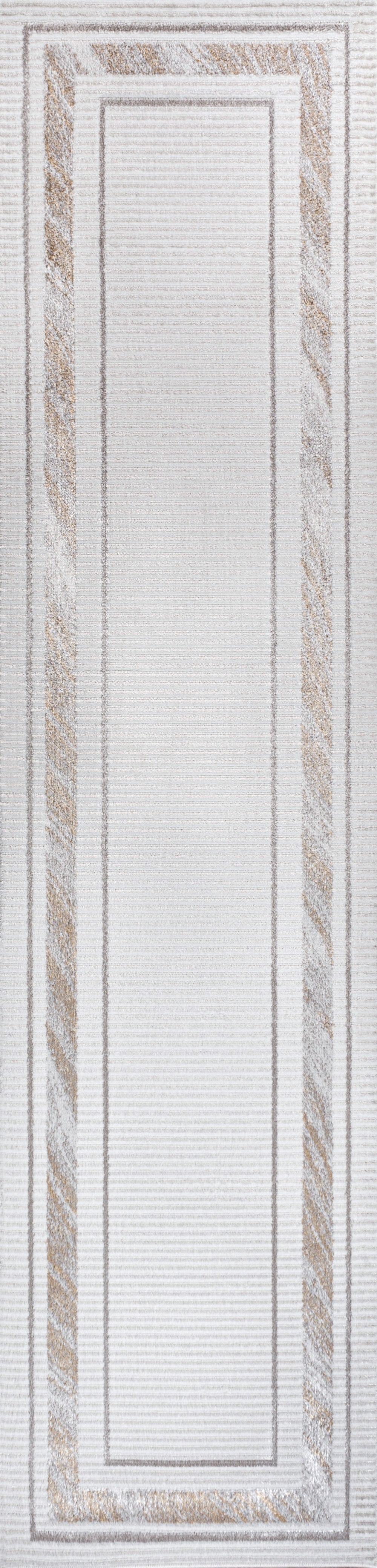 Athens Classic Border Marble Pattern High-Low Area Rug