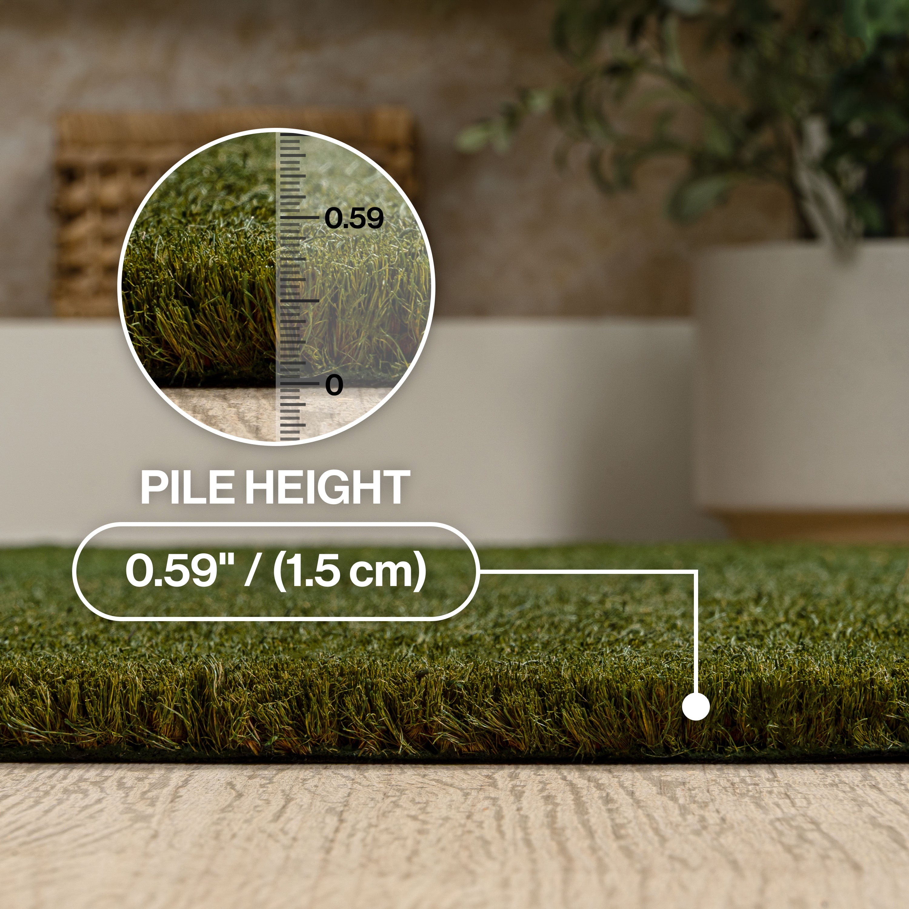 Peater Classic Casual Commercial Natural Coir Indoor/Outdoor Rug