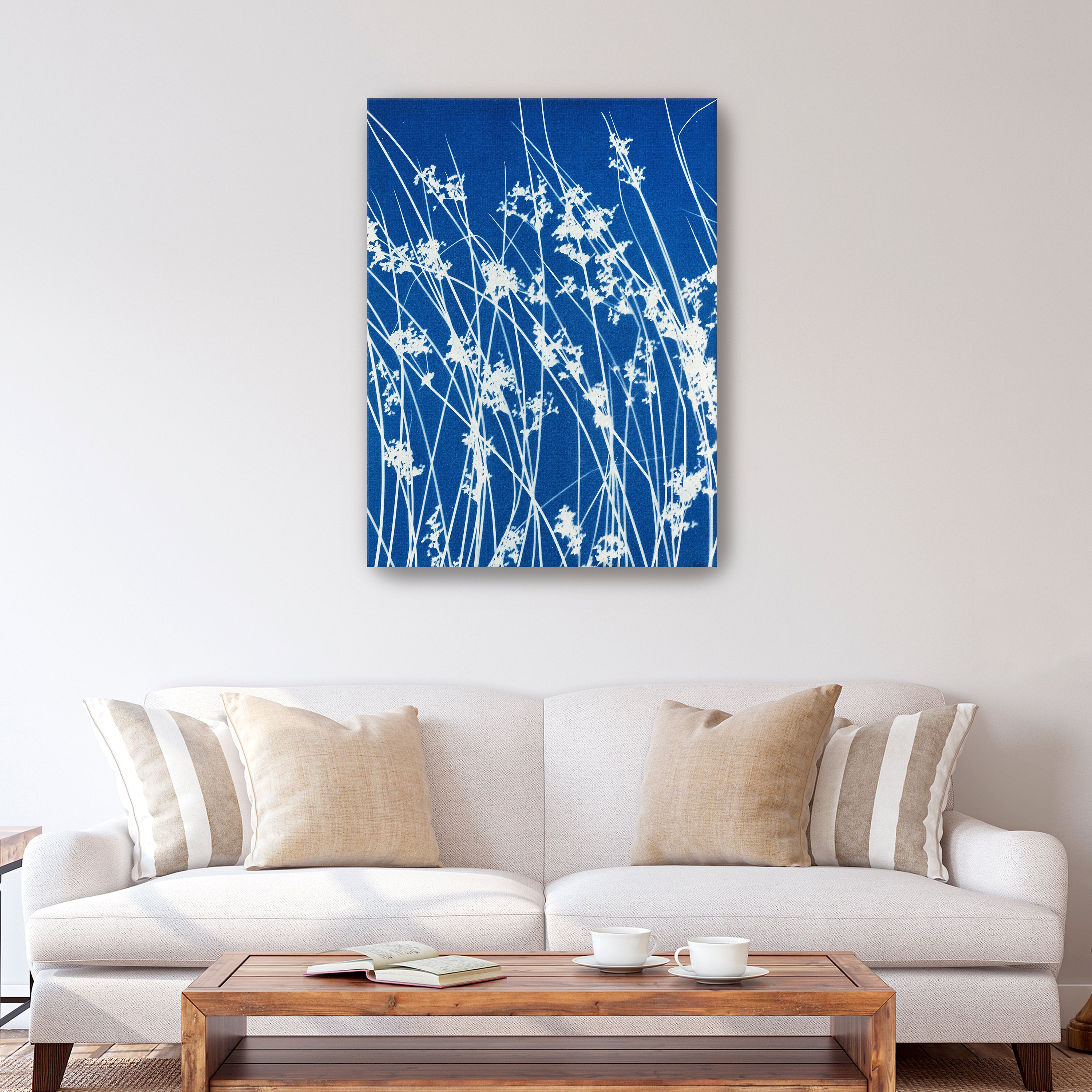 Bending Wild Grass Canvas Giclee