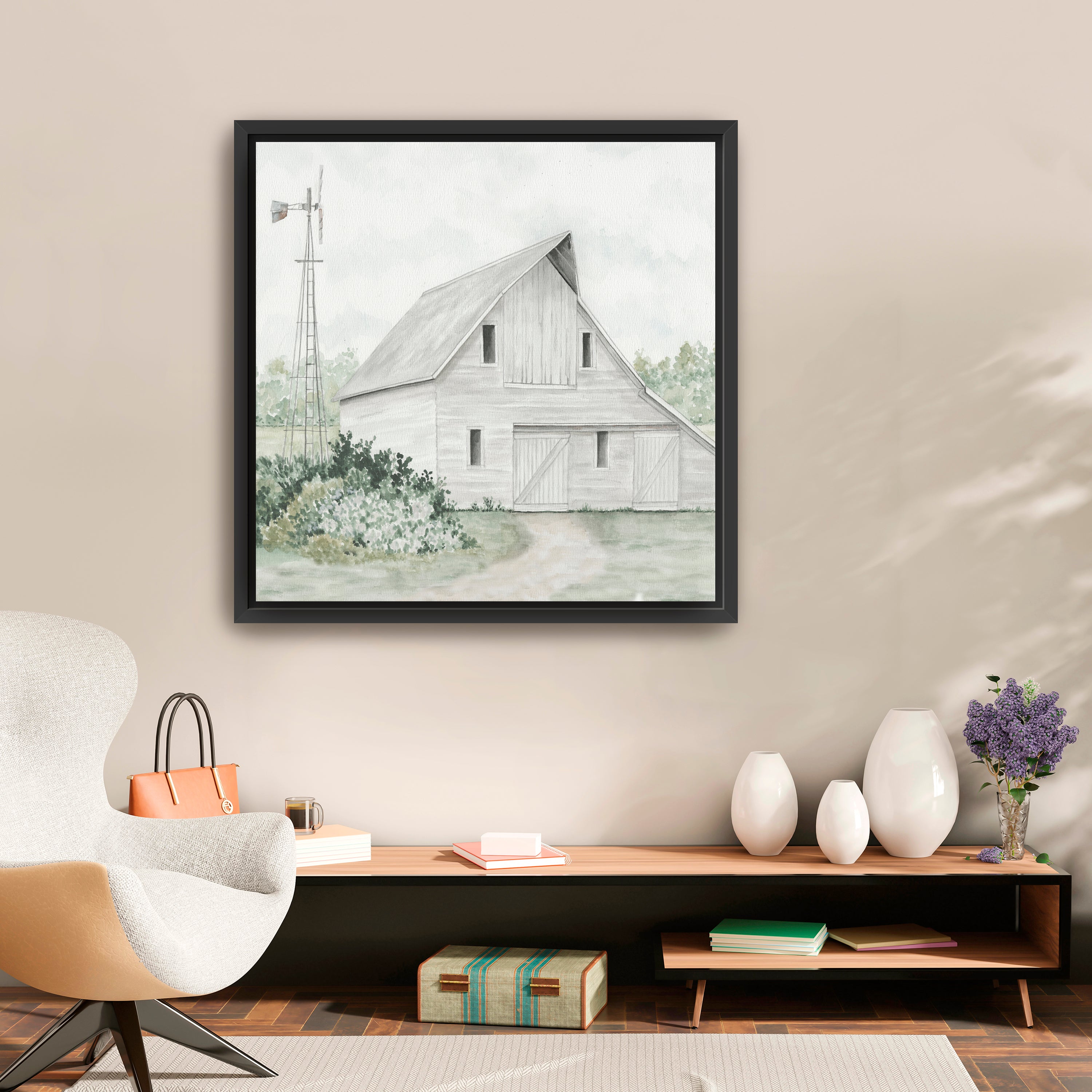 Barn on Duke Ranch Canvas Giclee