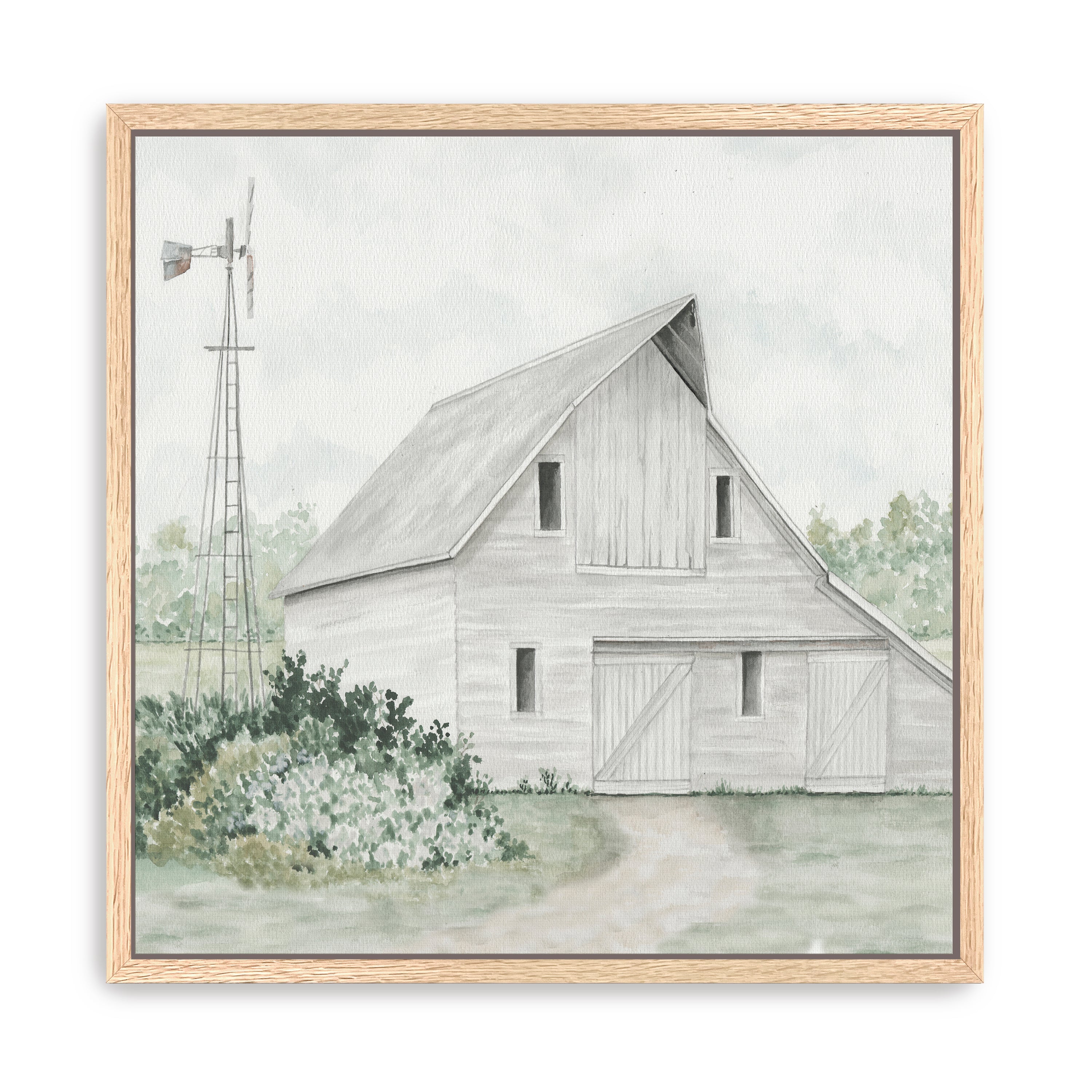 Barn on Duke Ranch Canvas Giclee