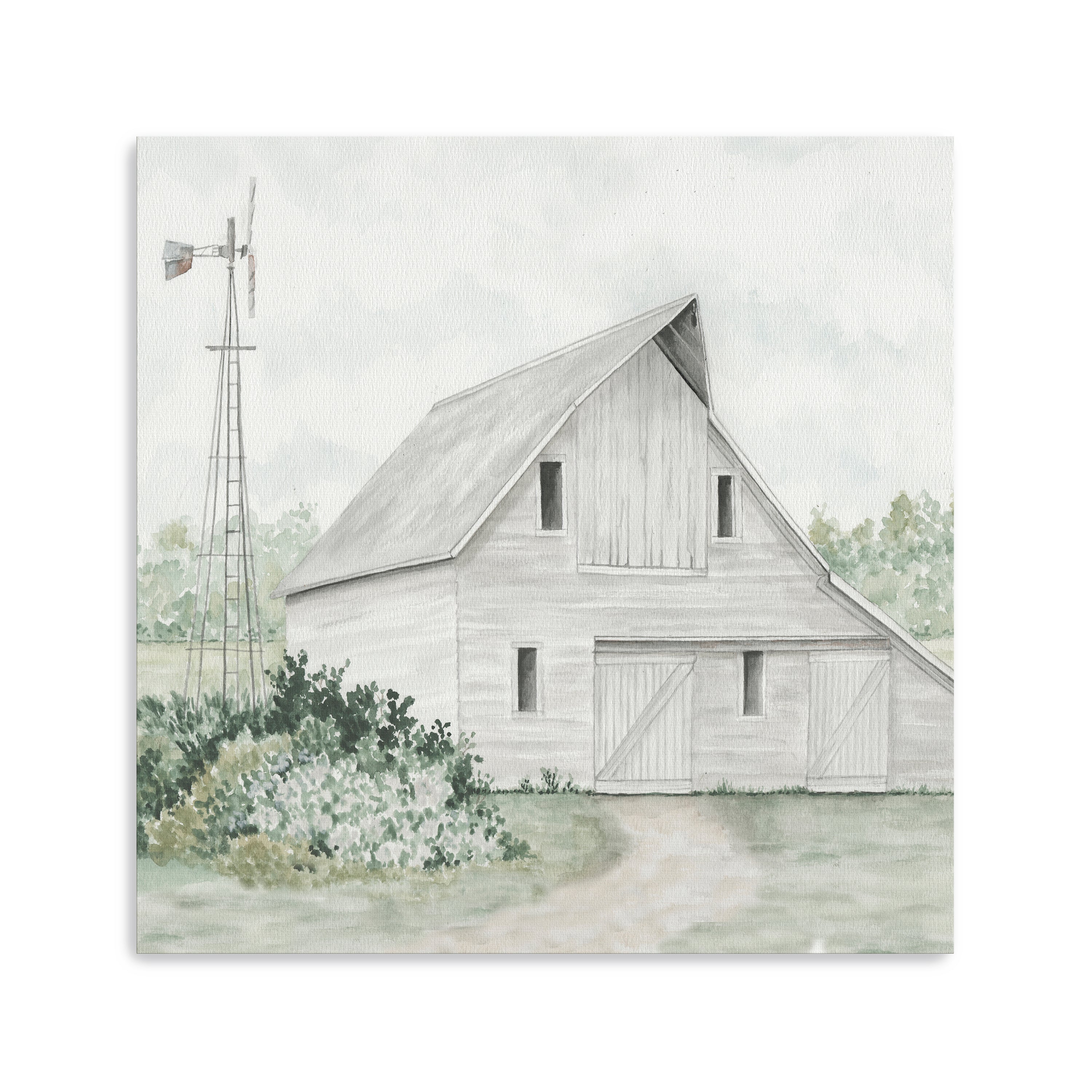 Barn on Duke Ranch Canvas Giclee